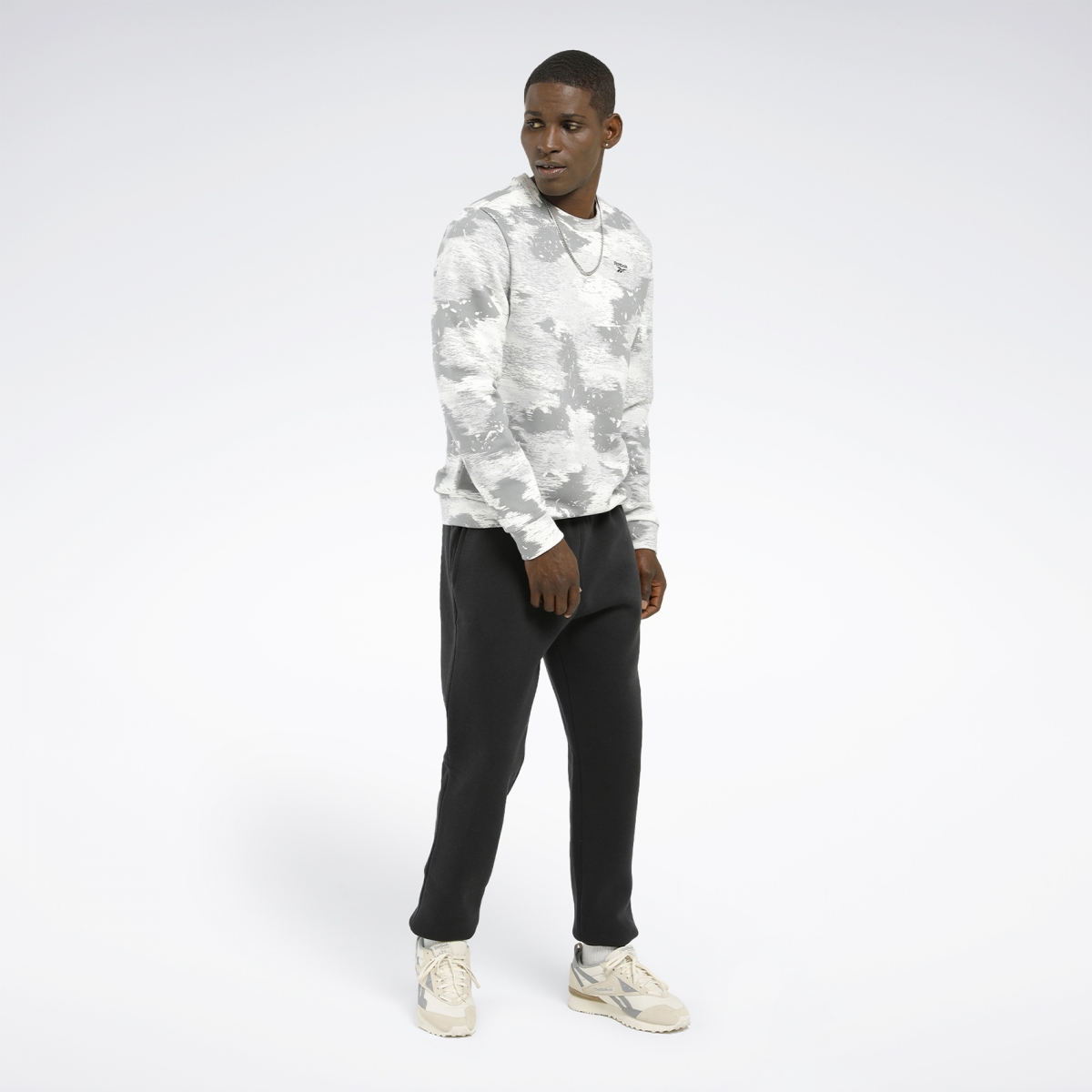 Reebok RI Left Leg Jogger Siyah Erkek Eşofman Altı