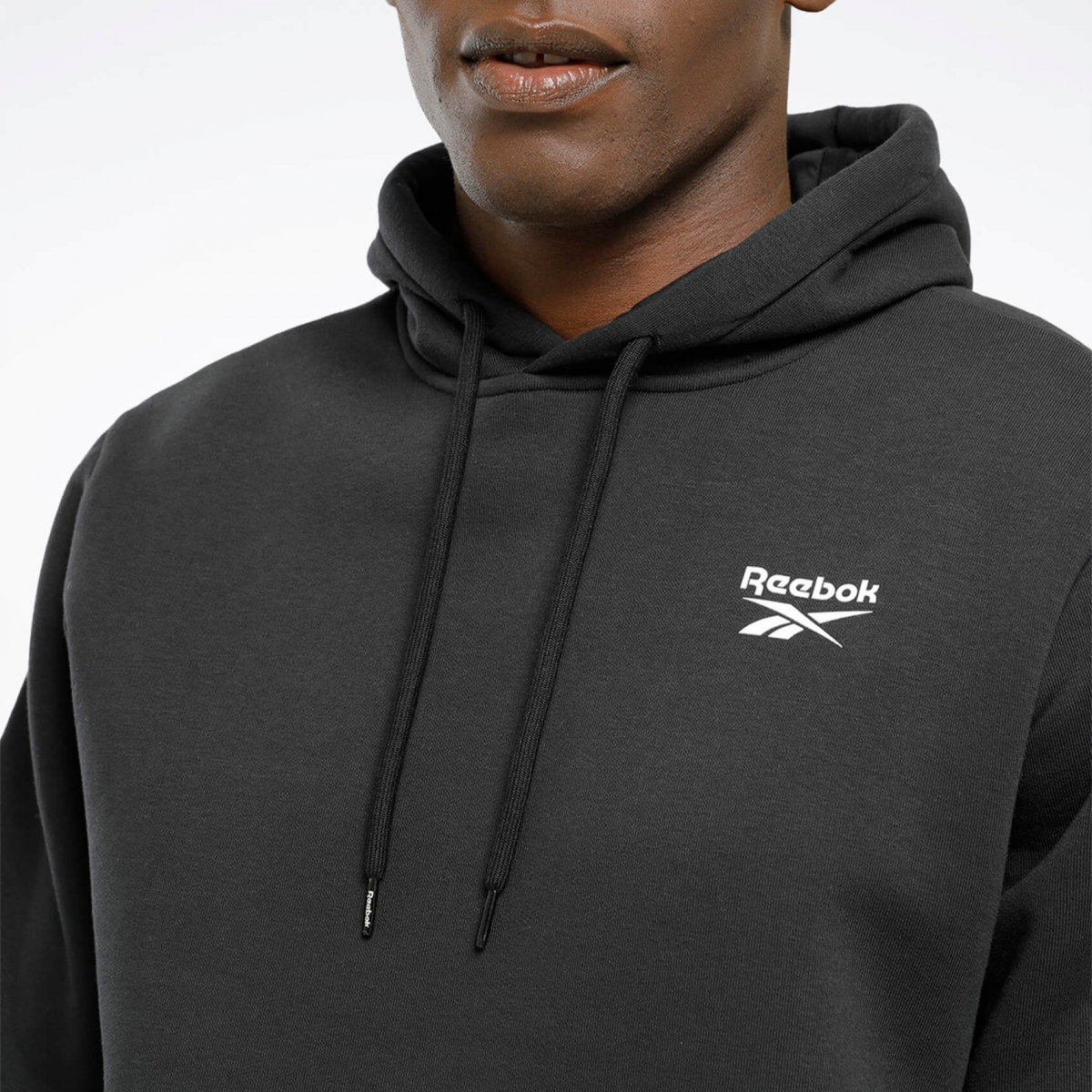 Reebok RI Left Chest Logo Siyah Erkek Sweatshirt