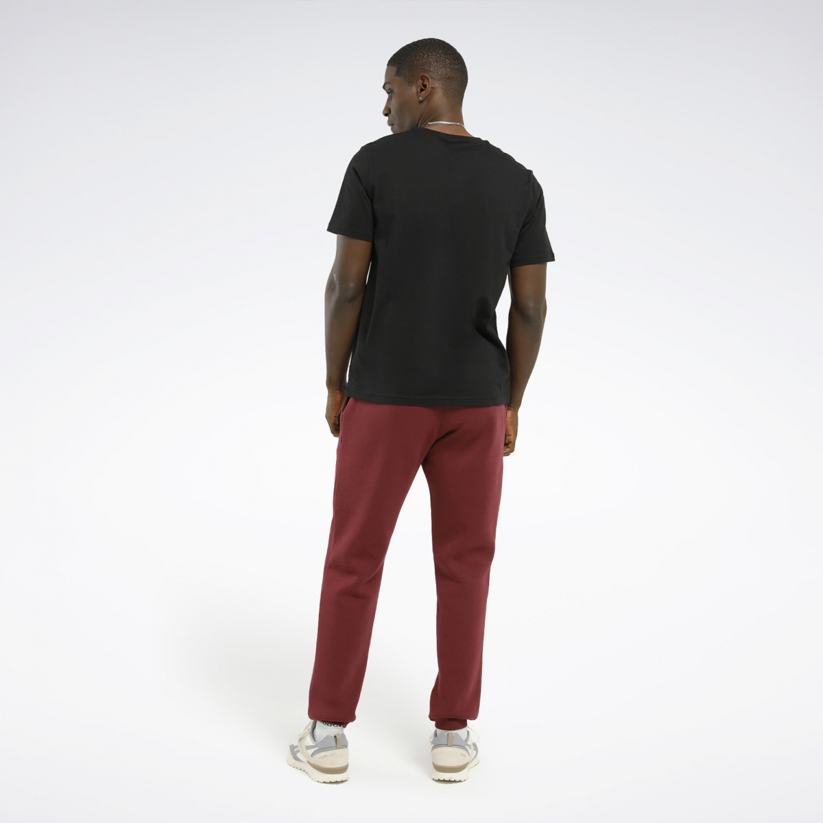 Reebok RI LEFT LEG JOGGER Bordo Erkek Eşofman Altı