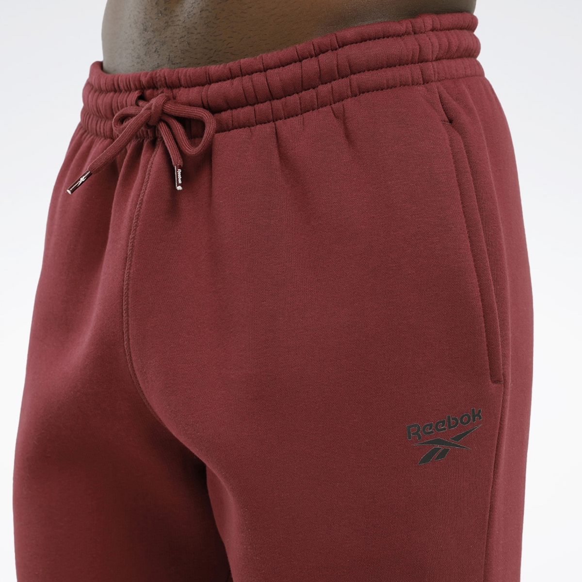 Reebok RI LEFT LEG JOGGER Bordo Erkek Eşofman Altı