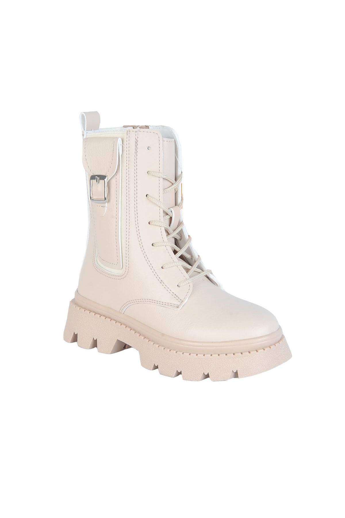 Londra Bej Kışlık Kız Çocuk Bot - Görsel 3