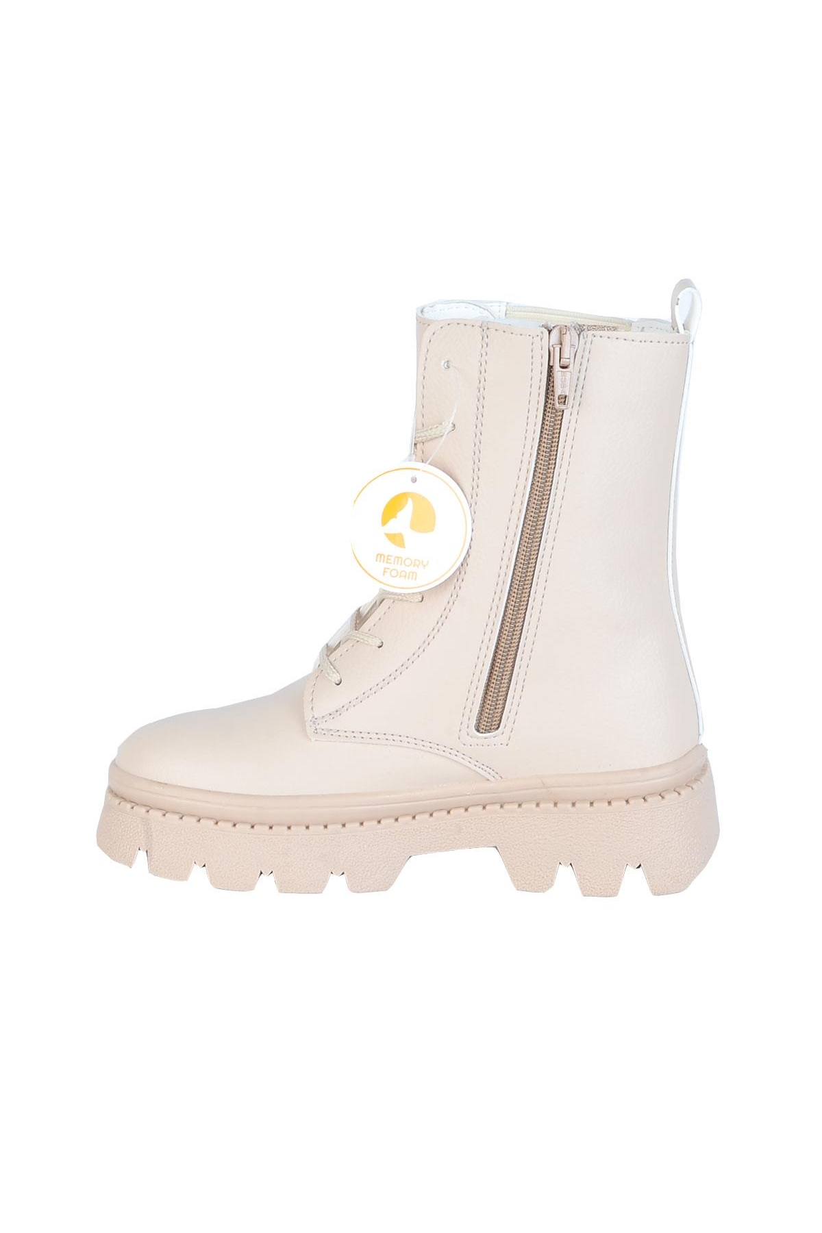 Londra Bej Kışlık Kız Çocuk Bot - Görsel 4