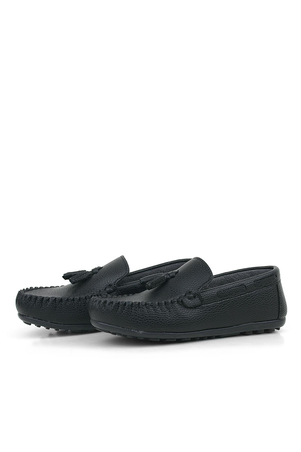 Siyah Cilt Erkek Mokasen Ayakkabı - Görsel 5