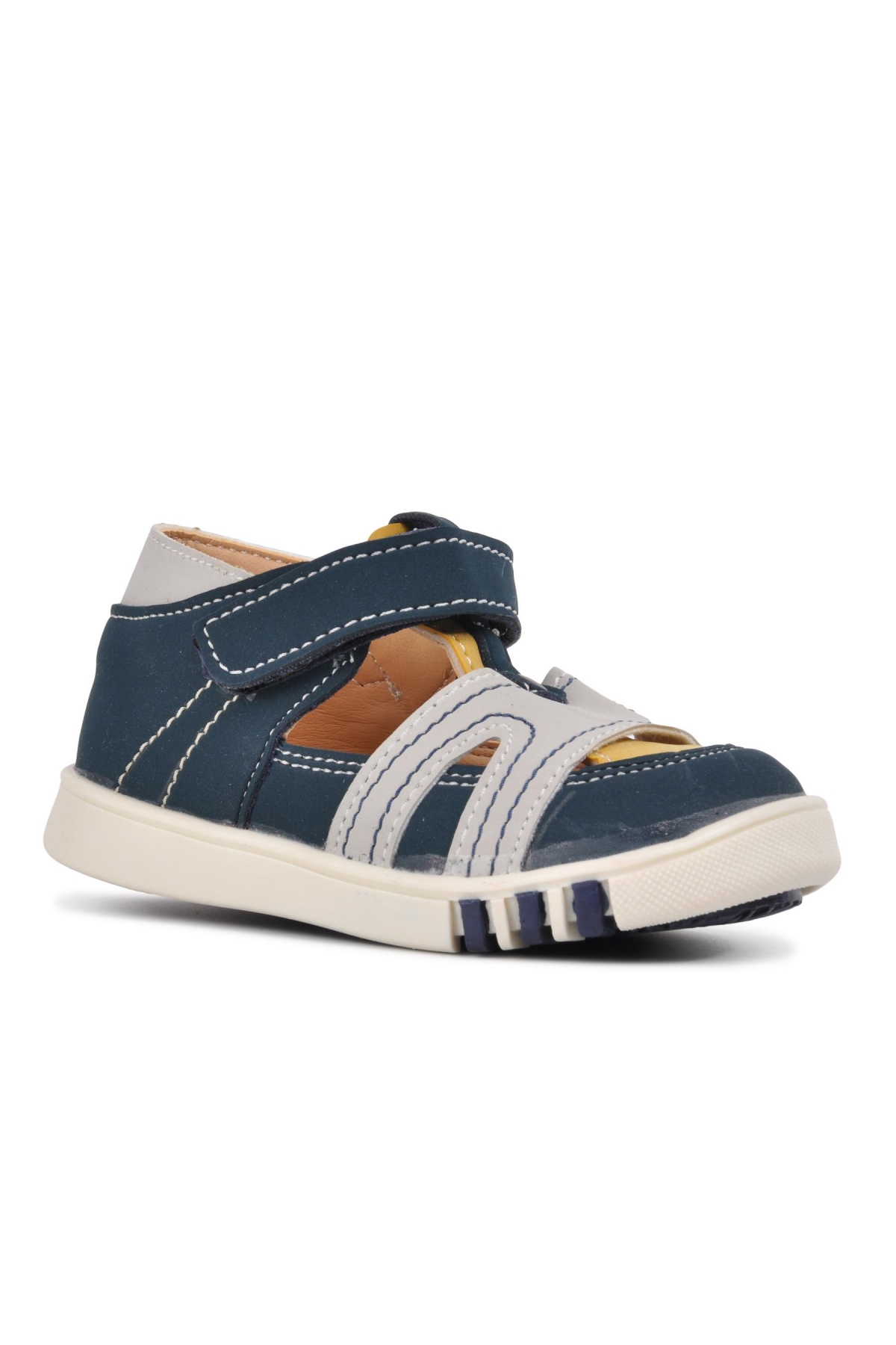 210108 Lacivert-Bej-Hardal Comfort Erkek Çocuk Günlük Ayakkabı - Görsel 4