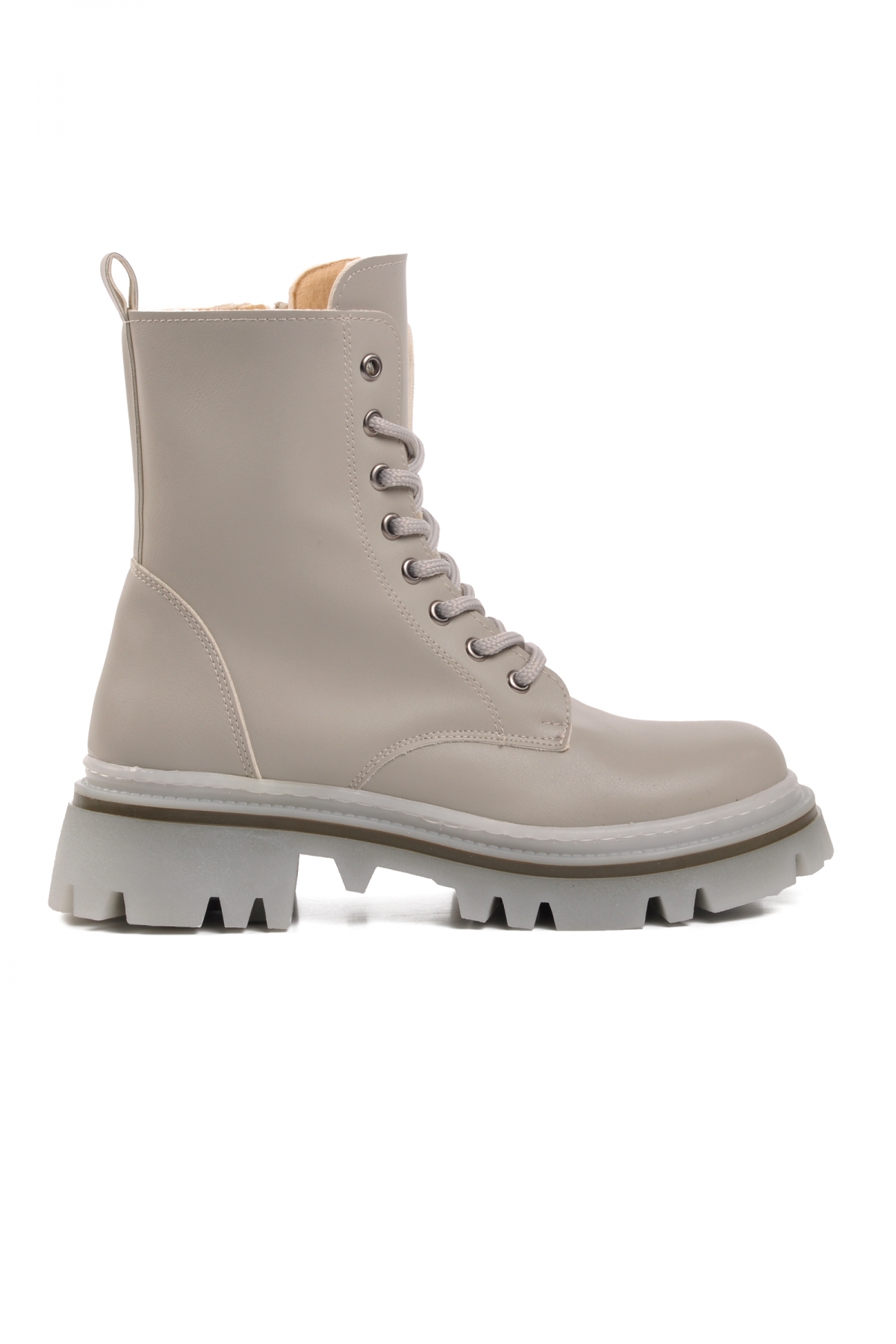 332086 Gri İçi Polarlı Kadın Postal Bot - Görsel 2