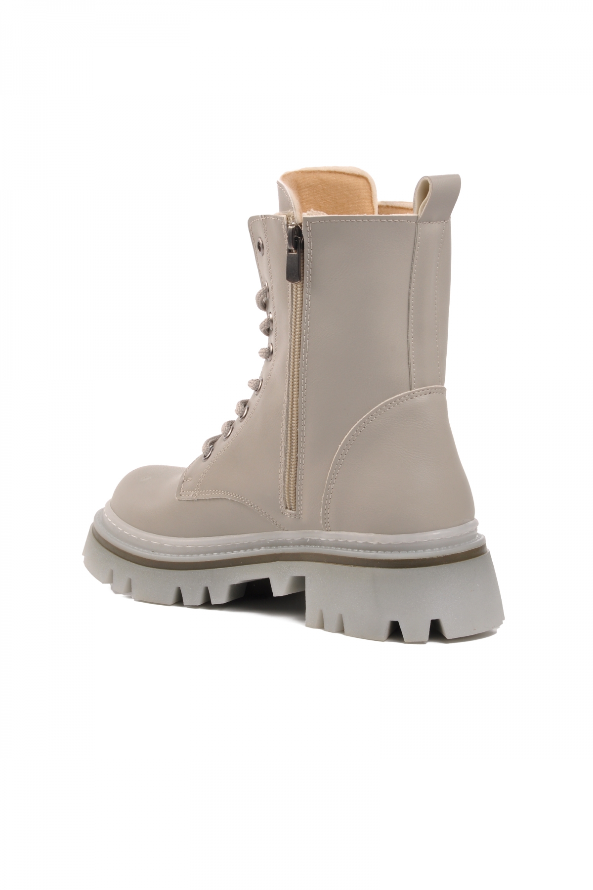 332086 Gri İçi Polarlı Kadın Postal Bot - Görsel 5