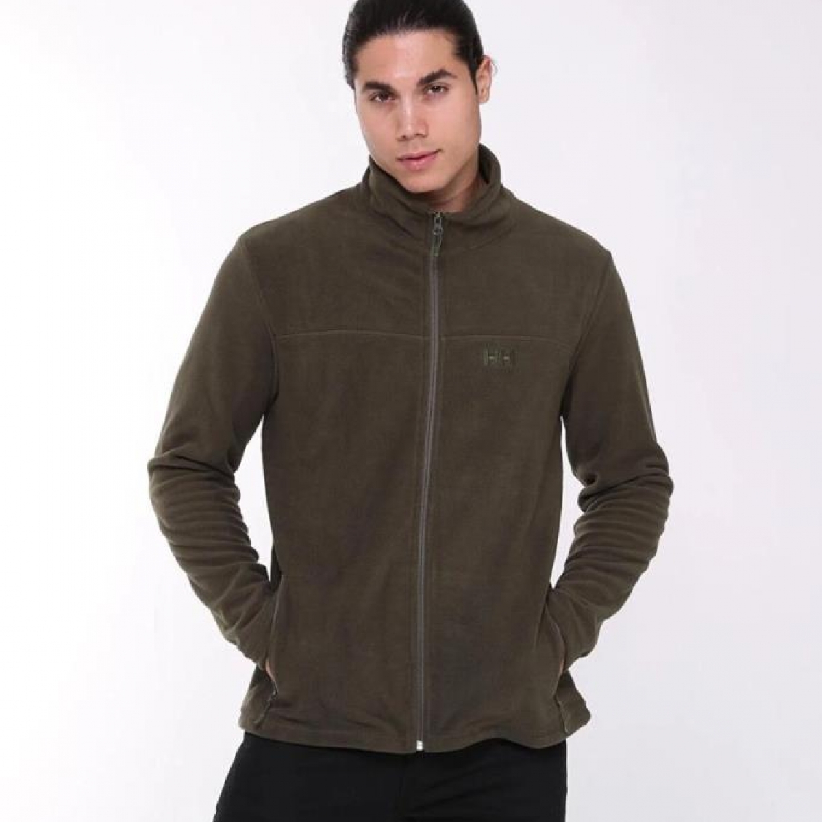 Hh Zippy Erkek Tam Fermuarlı Yeşil Polar HH..12007HHA.431