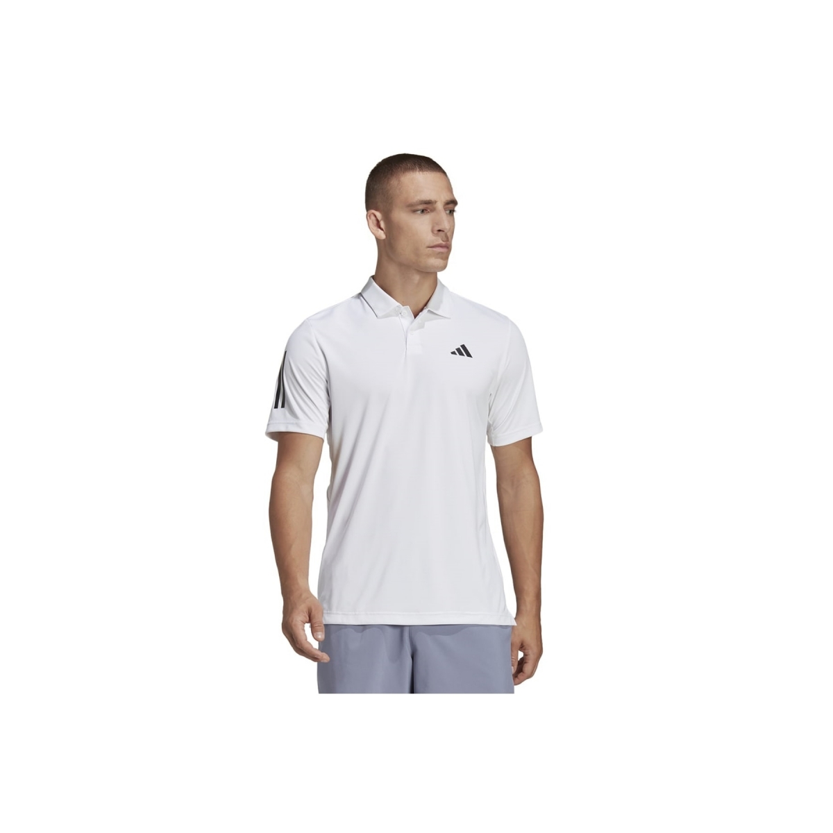 Club 3 Stripes Tennis Erkek Beyaz Polo Yaka Ti ort HS3268 Fiyatlar Flo