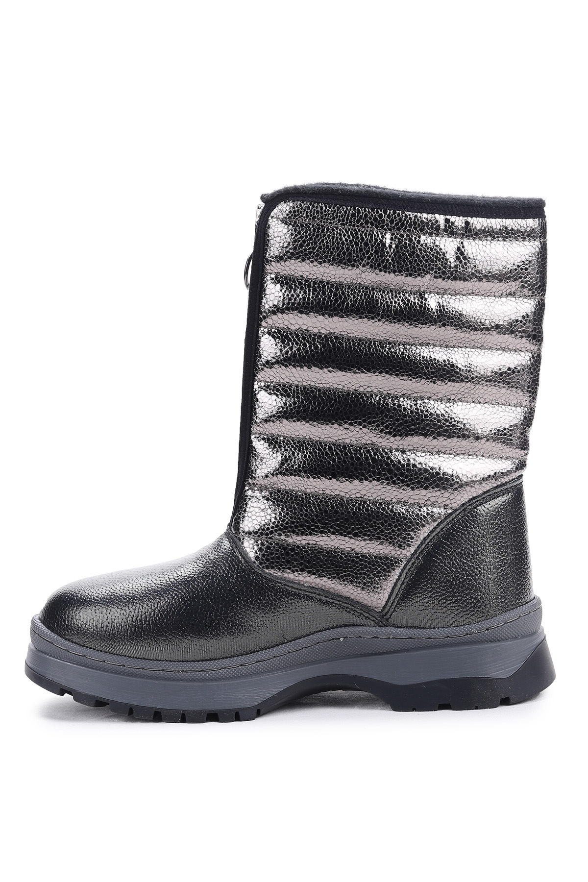 Vakko Fermuarlı Kız Çocuk Kar Botu Arz 2732 Platin - Görsel 6