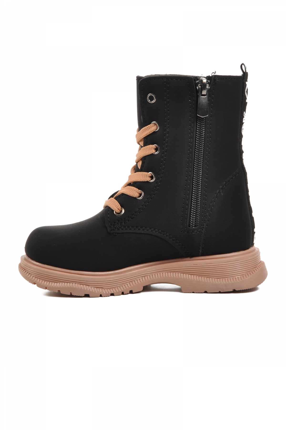 Peris-P Siyah-Somon İçi Kürklü Kız Çocuk Bot - Görsel 3