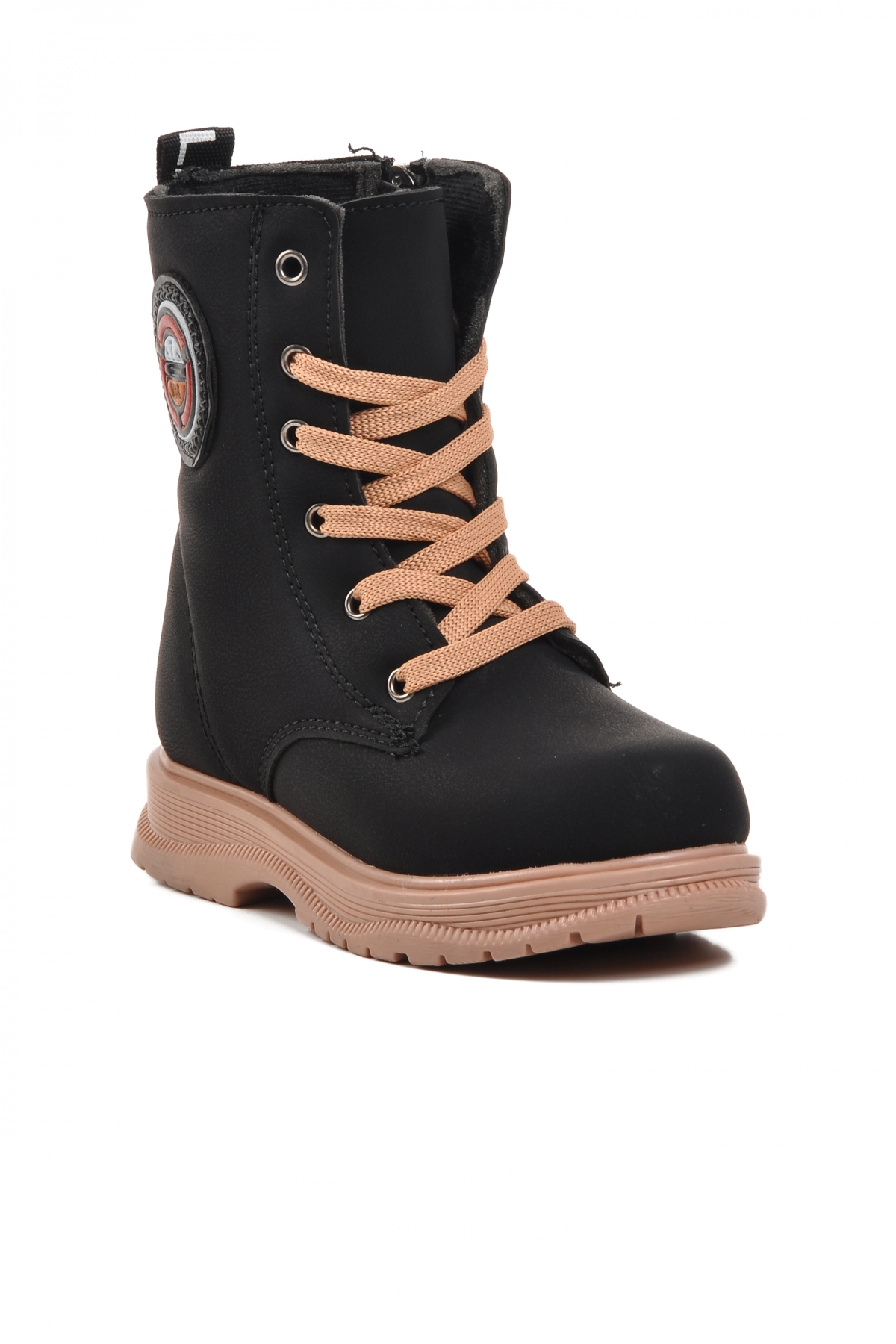 Peris-P Siyah-Somon İçi Kürklü Kız Çocuk Bot - Görsel 4