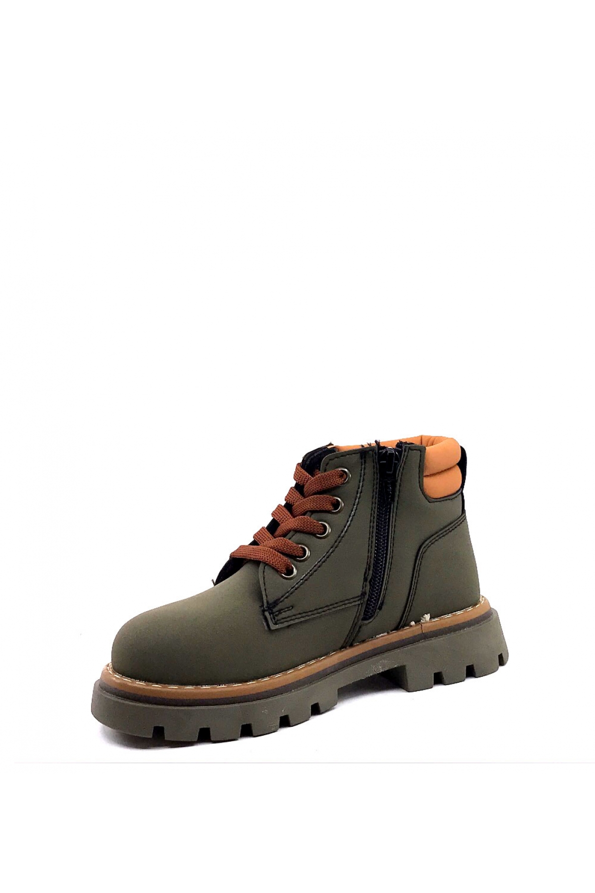 4528 Haki Termo Taban Kışlık Erkek Çocuk Botu - Görsel 4