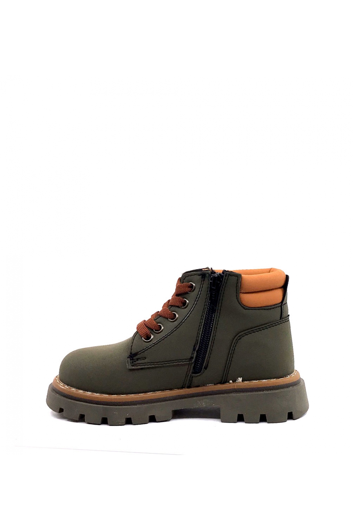 4528 Haki Termo Taban Kışlık Erkek Çocuk Botu - Görsel 5