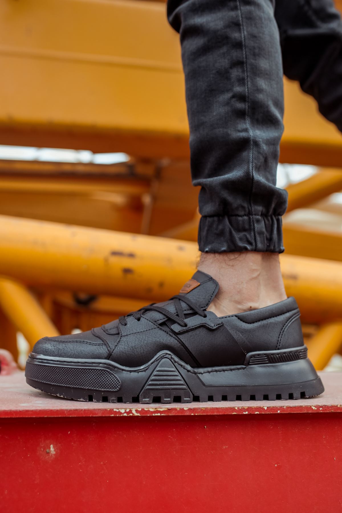 CH067 GST Warrem Erkek Ayakkabı SIYAH/SIYAH - Görsel 5