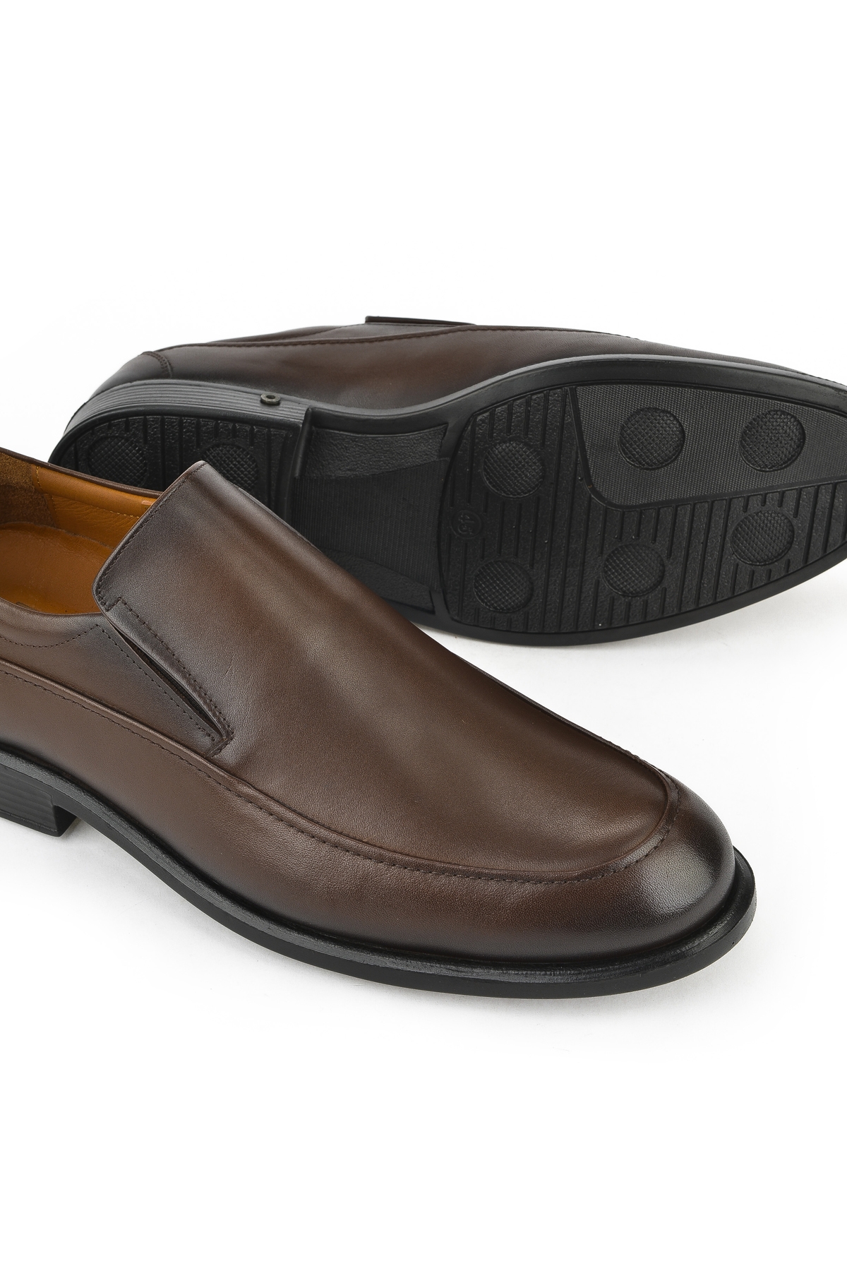 Erkek Hakiki Deri Büyük Numara Konfor Ayakkabı 133745Z1325 Kahve - Görsel 5