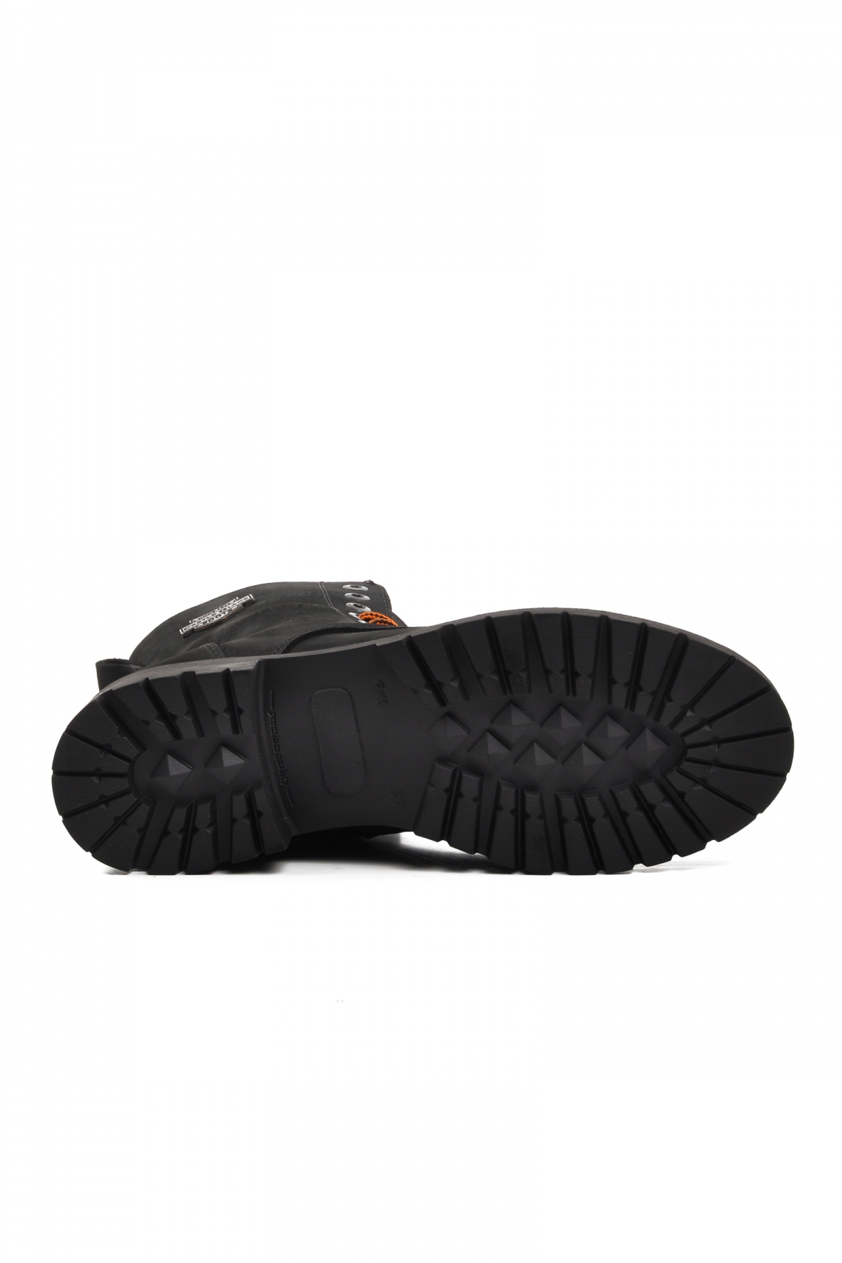 90006-9 Siyah Nubuk İçi Polarlı Hakiki Deri Unisex Bot - Görsel 6