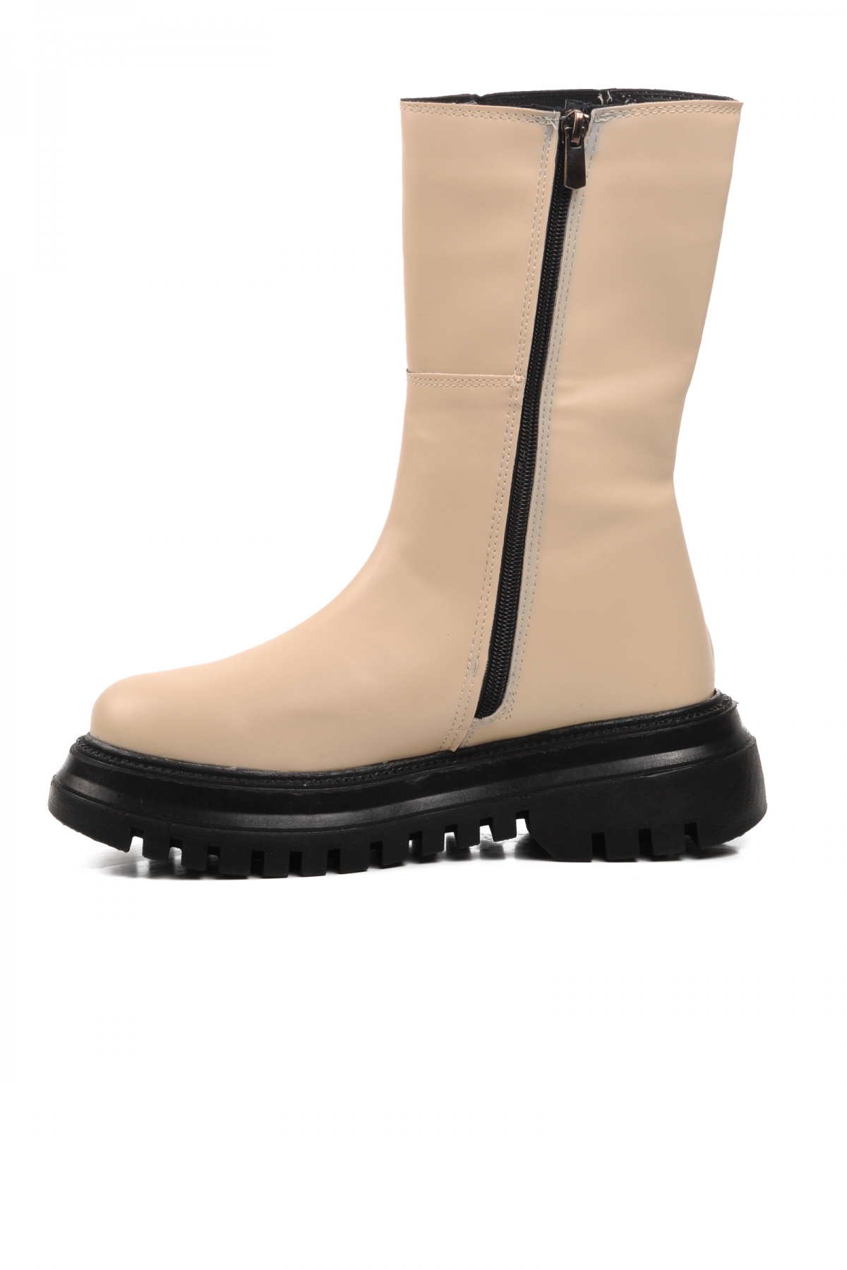 Mariet Ekru İçi Polarlı Kadın Bot - Görsel 3