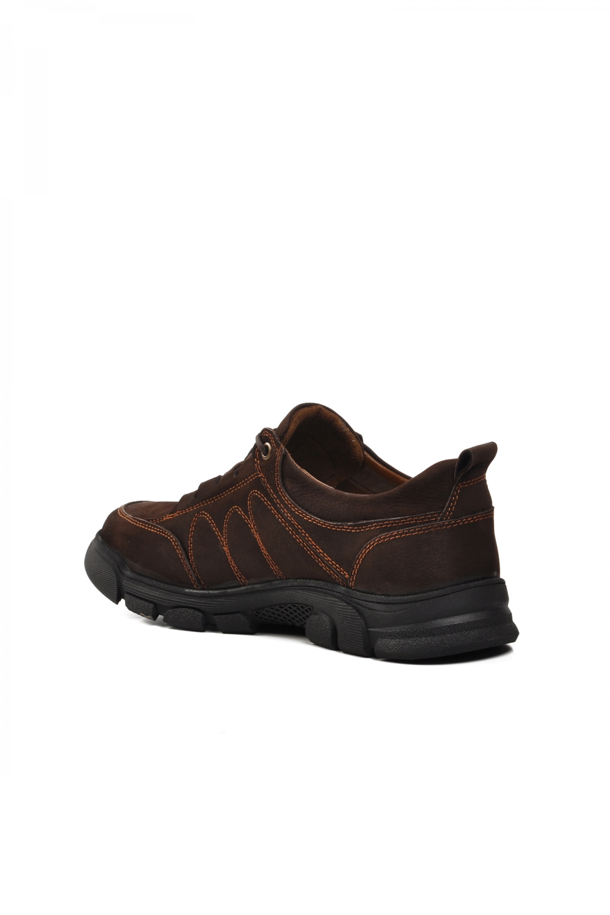 7370 Kahve Nubuk Hakiki Deri Erkek Günlük Ayakkabı - Görsel 5