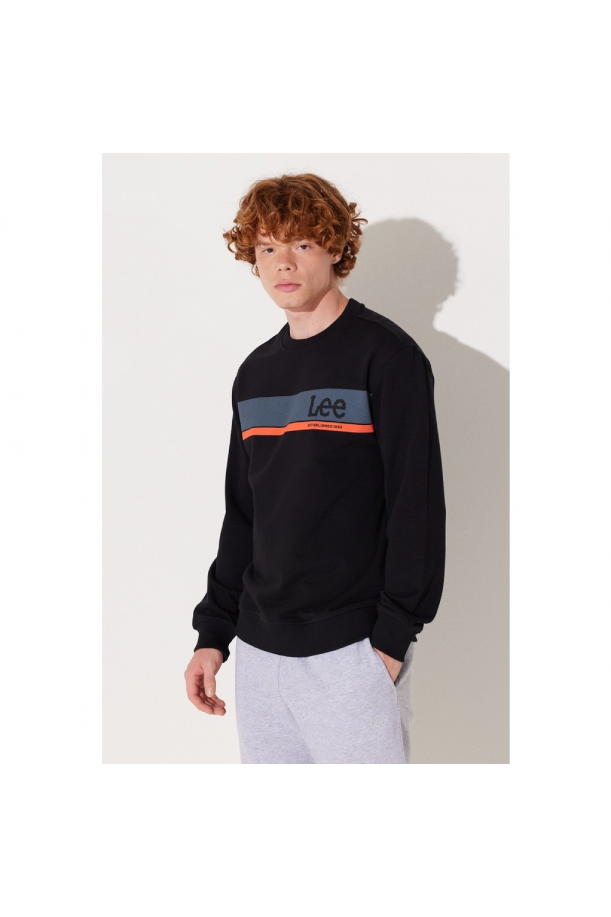 Erkek Bisiklet Yaka Sweatshirt