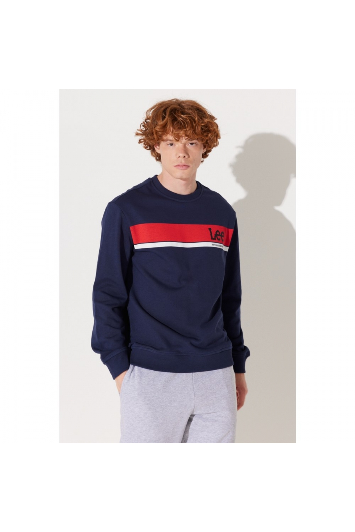 Erkek Bisiklet Yaka Sweatshirt