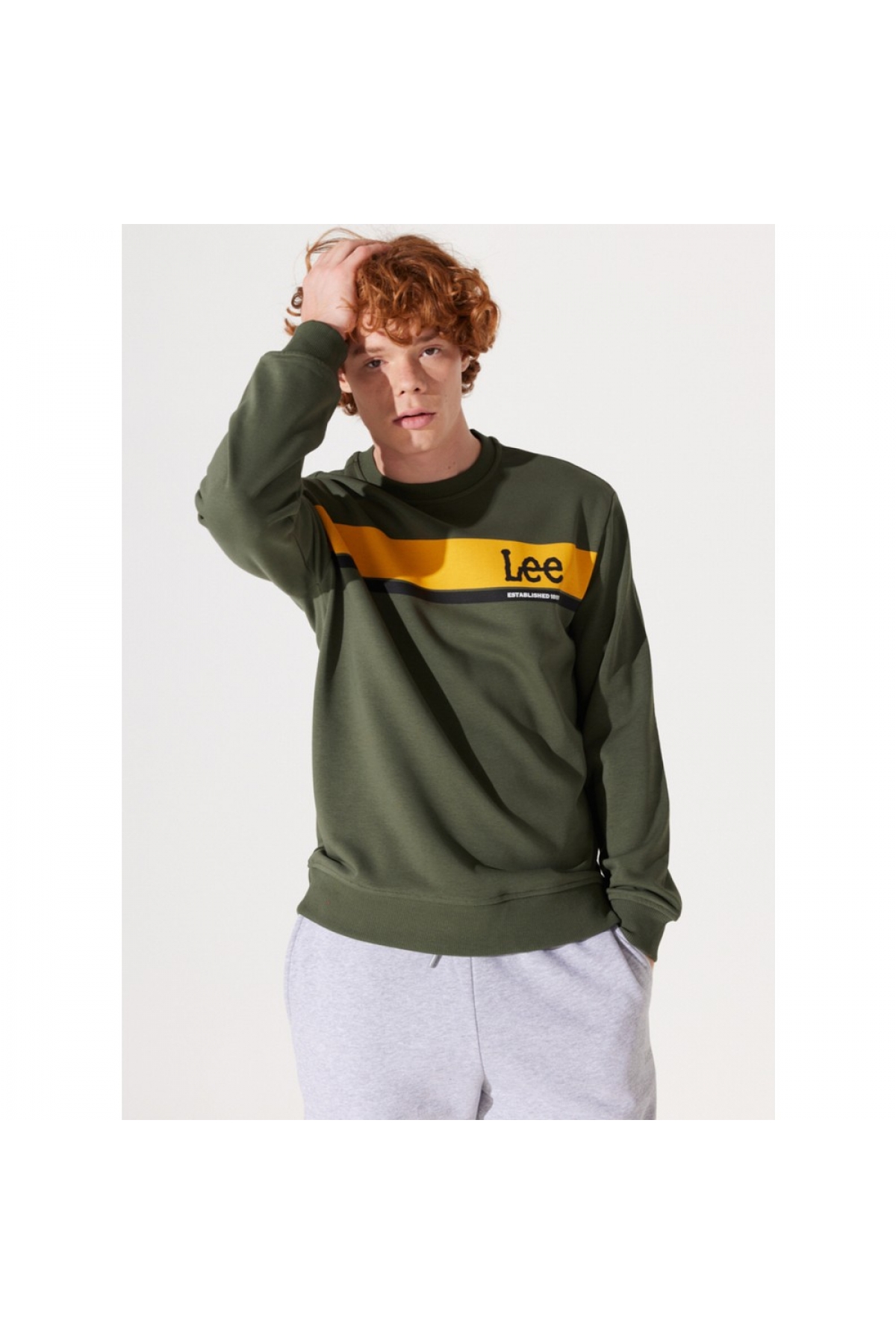 Erkek Bisiklet Yaka Sweatshirt