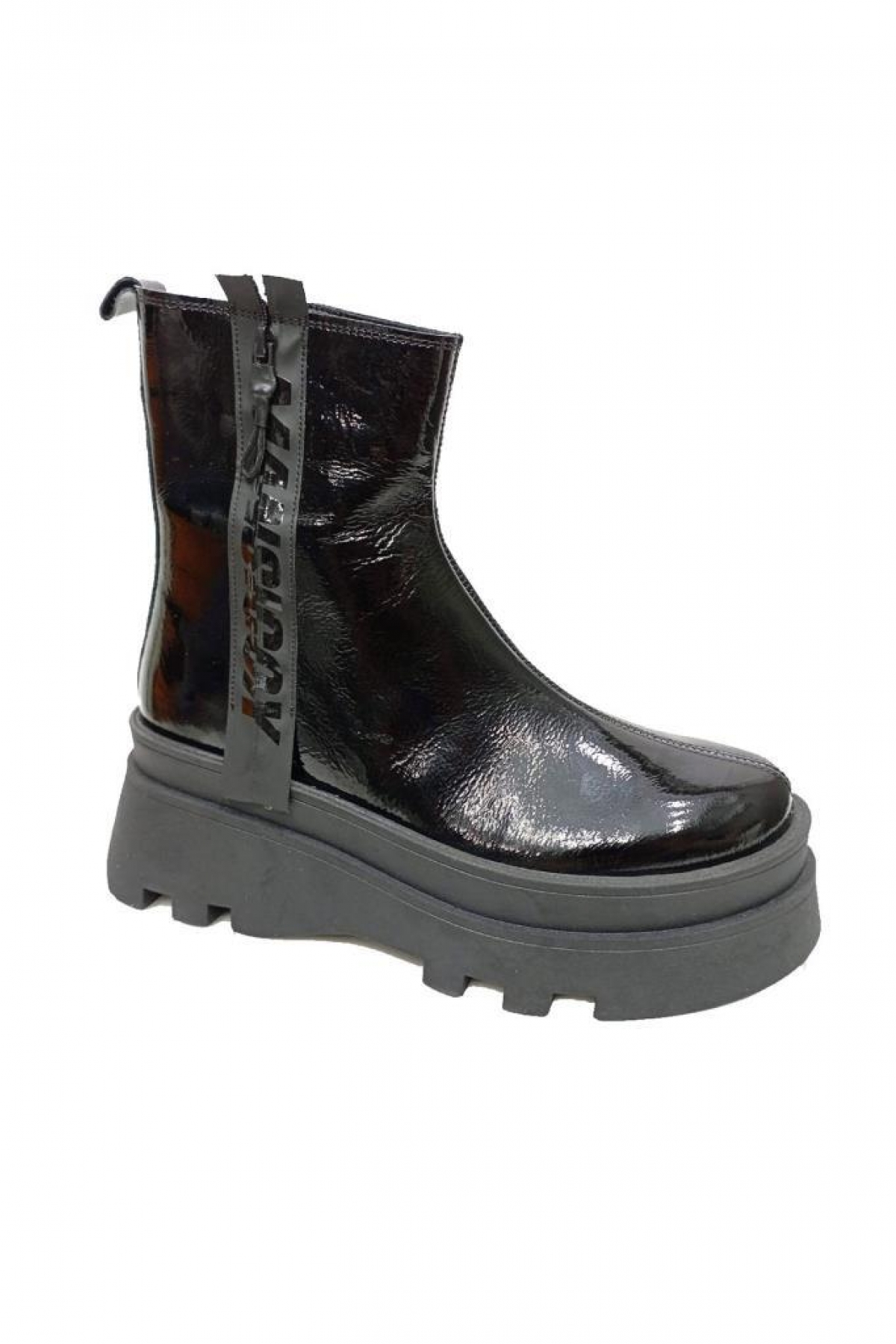 218301-285 Hakiki Rugan Deri Anatomik Kadın Bot - Görsel 2