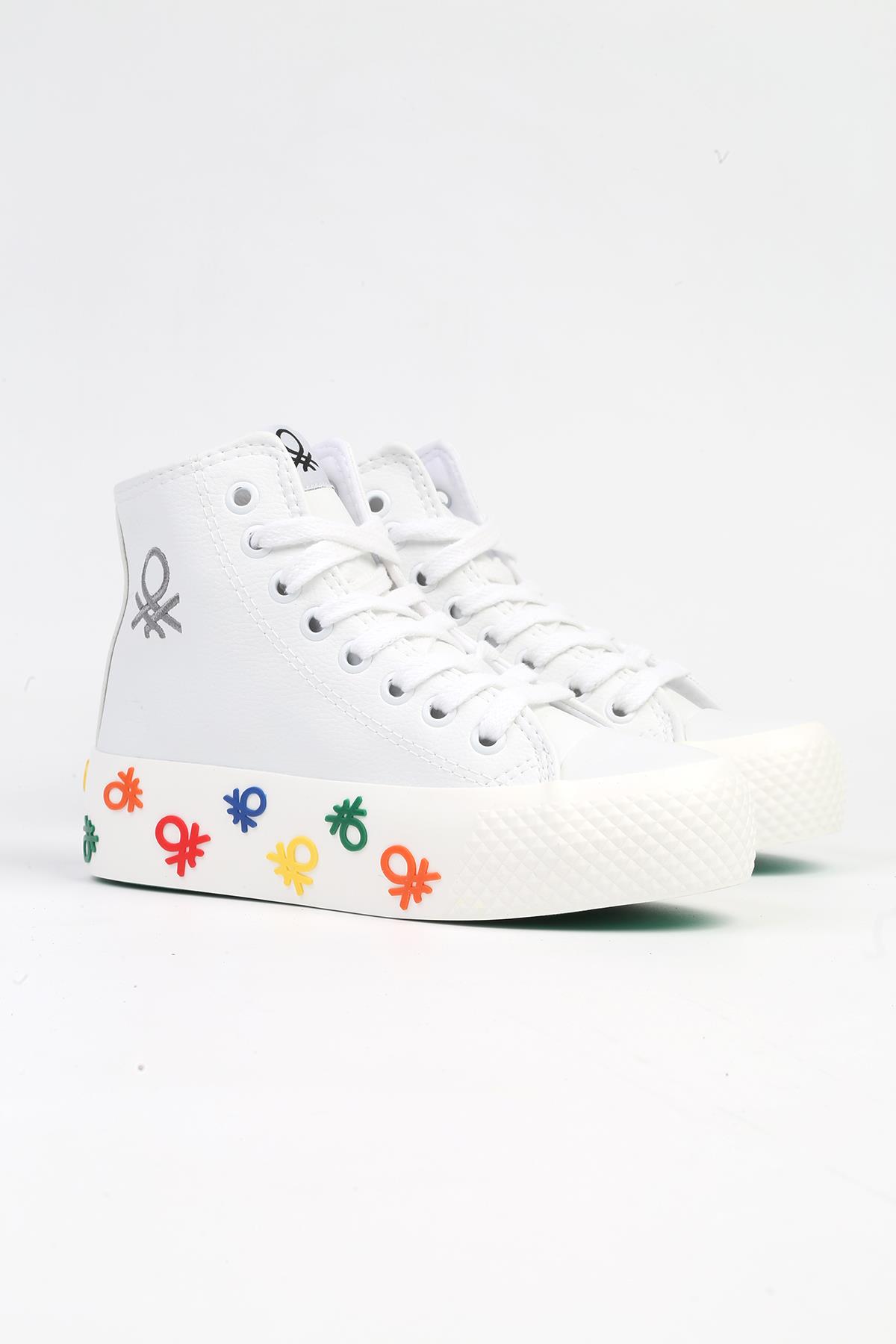 ® | BN-31128 - Beyaz-Kadın Spor Ayakkabı - Görsel 3