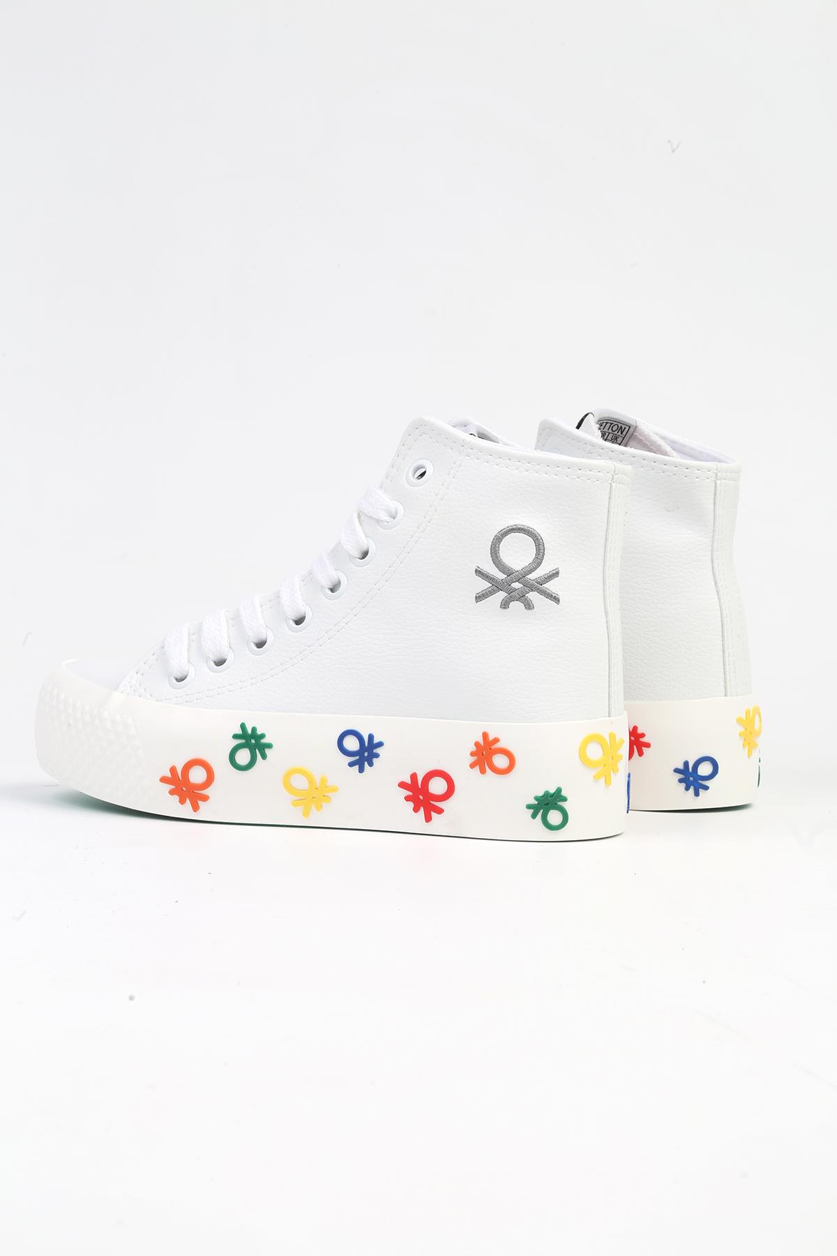 ® | BN-31128 - Beyaz-Kadın Spor Ayakkabı - Görsel 4