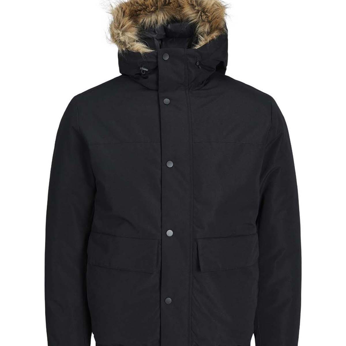 Jack & JonesErkek Jjchamp Kapüşonlu Mont 12236822 Siyah