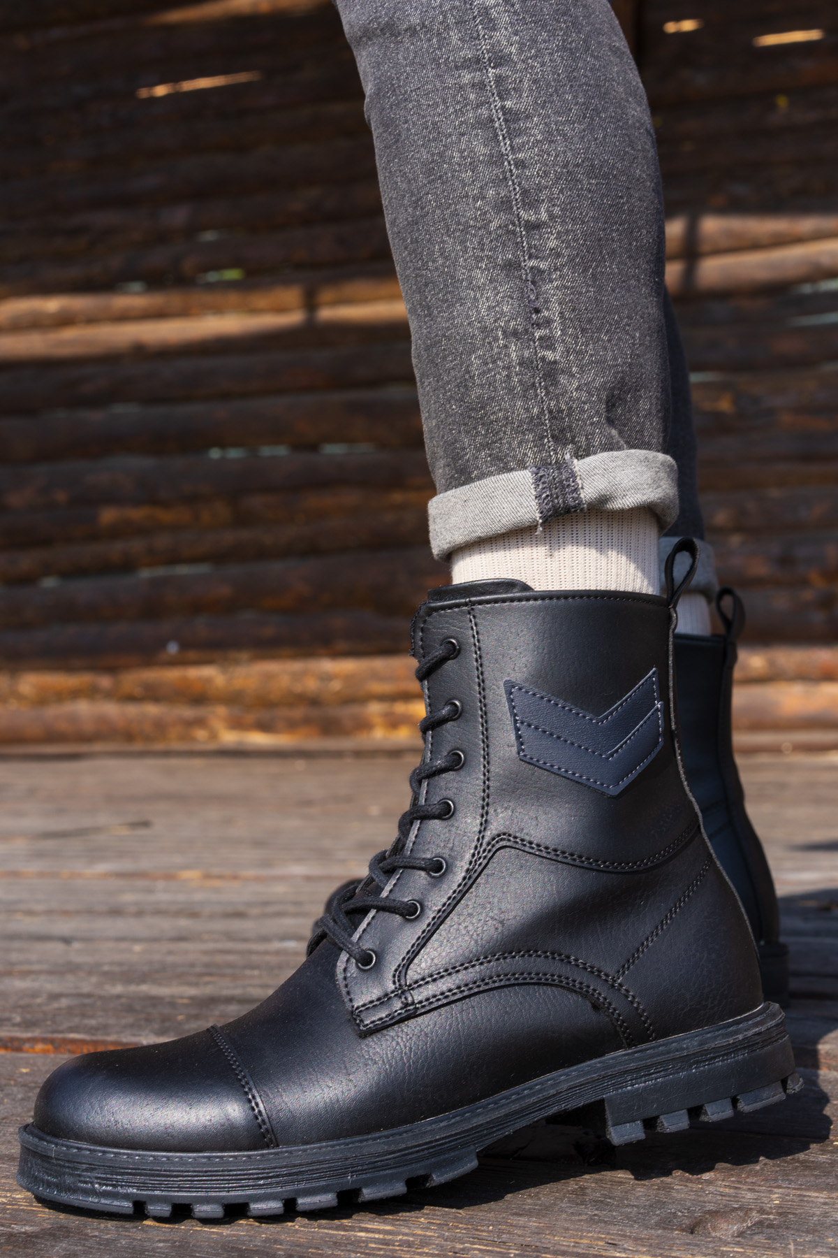 WALK 3PR Siyah Erkek Postal - Görsel 3