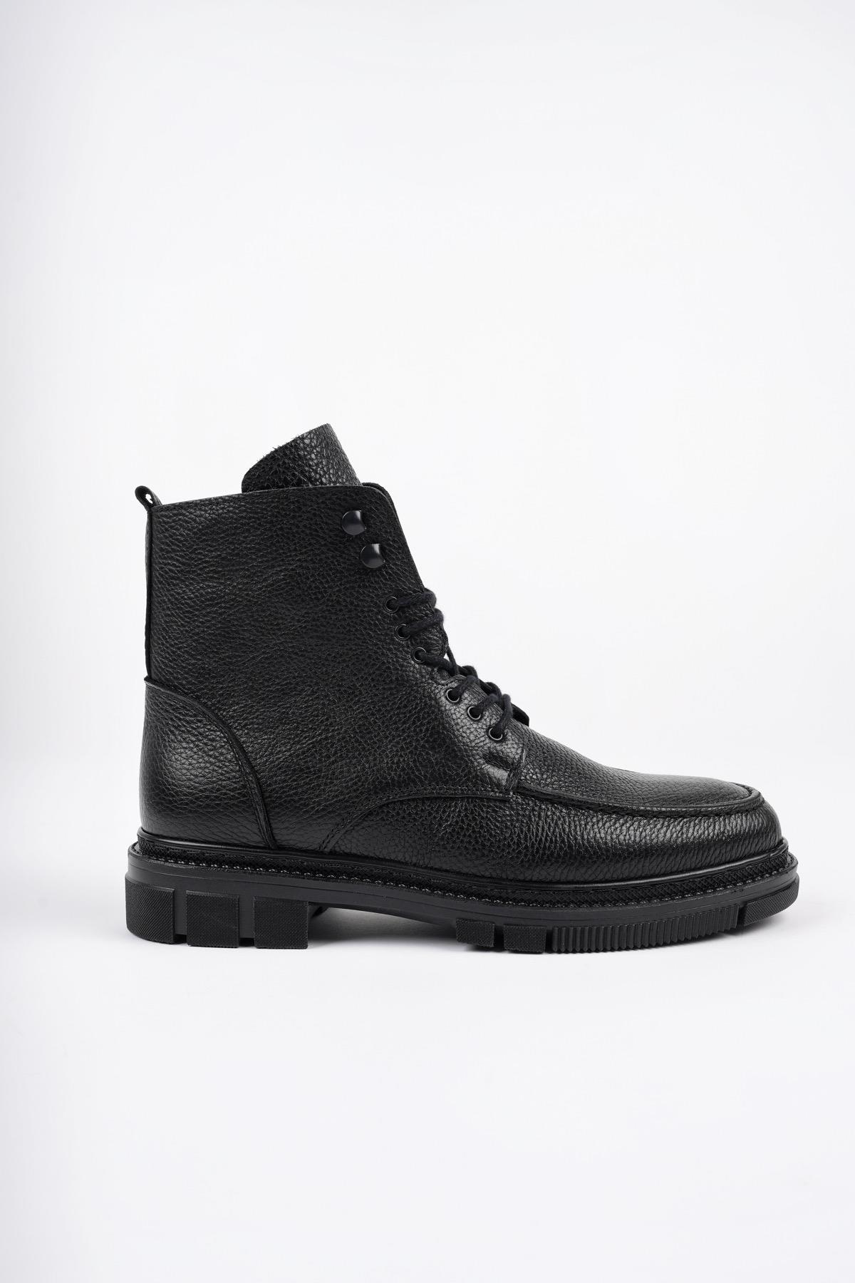 DARWİN Hakiki Deri Fermuarlı Bağcıklı Garantili Erkek Rahat Hafif Taban Casual Kışlık Bot - Görsel 5