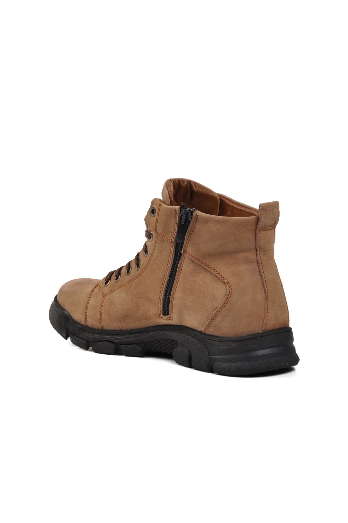 7376 Kum Nubuk İçi Kürklü Hakiki Deri Erkek Bot - Görsel 5