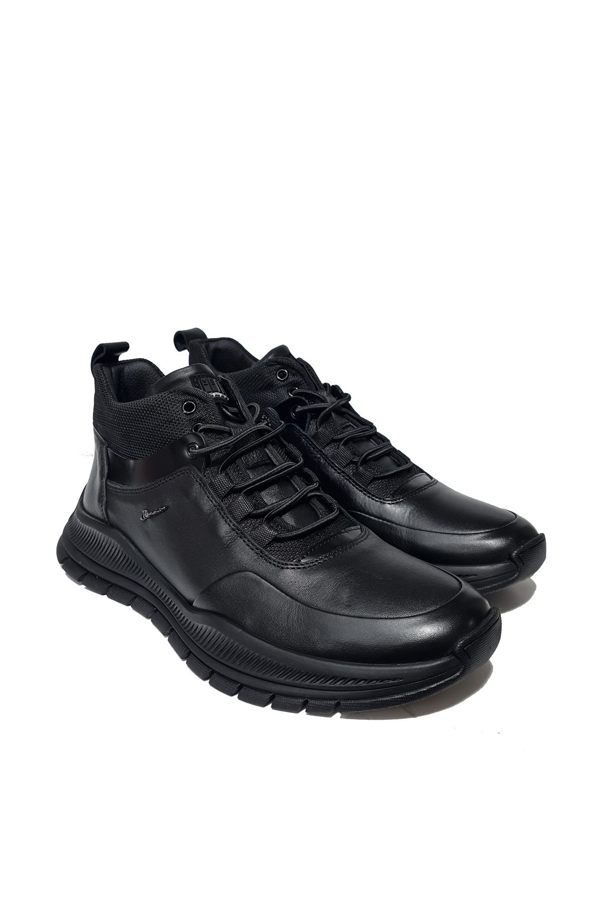 Boğazı Paraşüt Lastik Bağlı Hakiki Deri Rahat Erkek Bot 18006 - Görsel 4