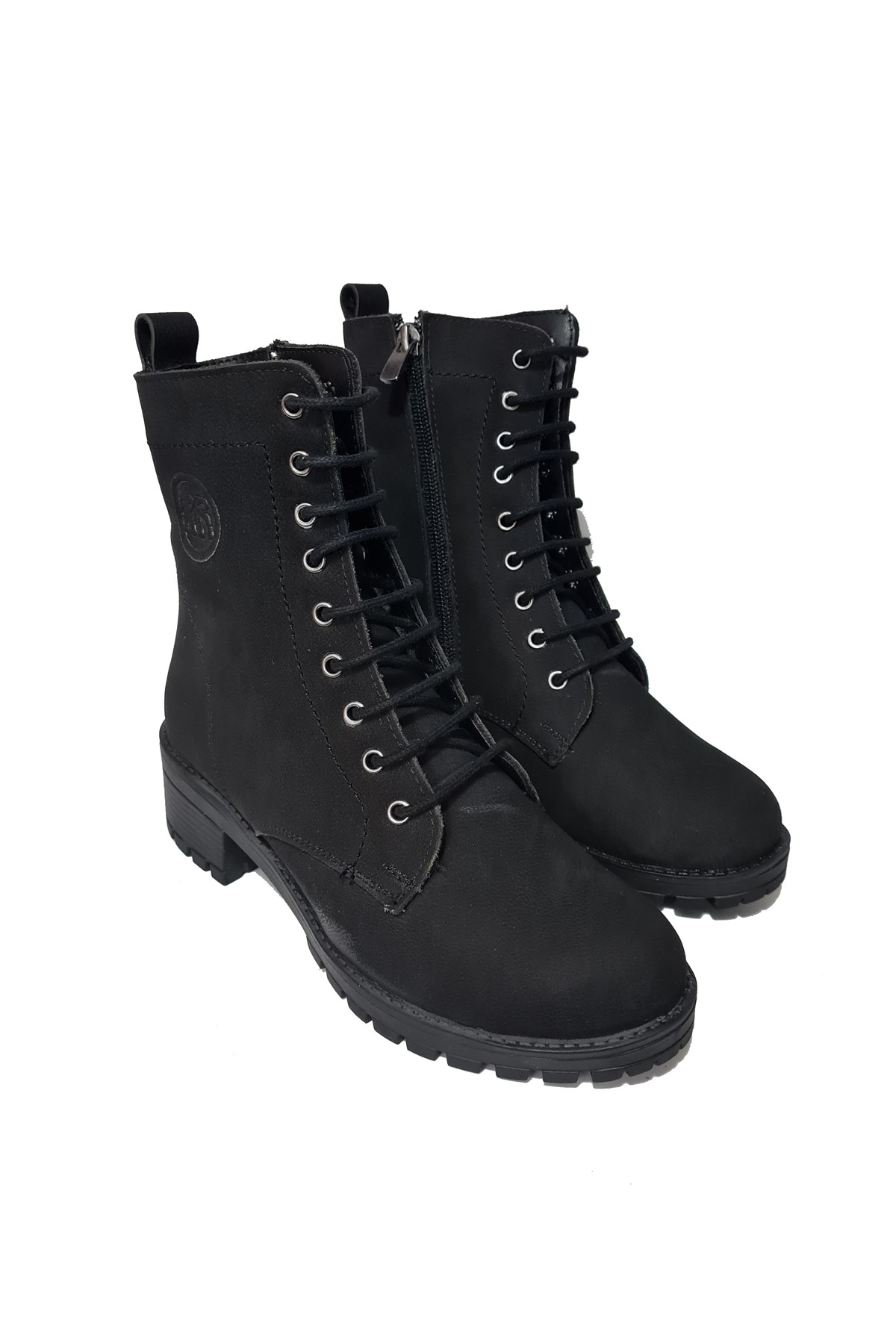 YILMAZ Bağcıklı Fermuarlı Hakiki Deri Kadın Bot MARKA-837 - Görsel 4