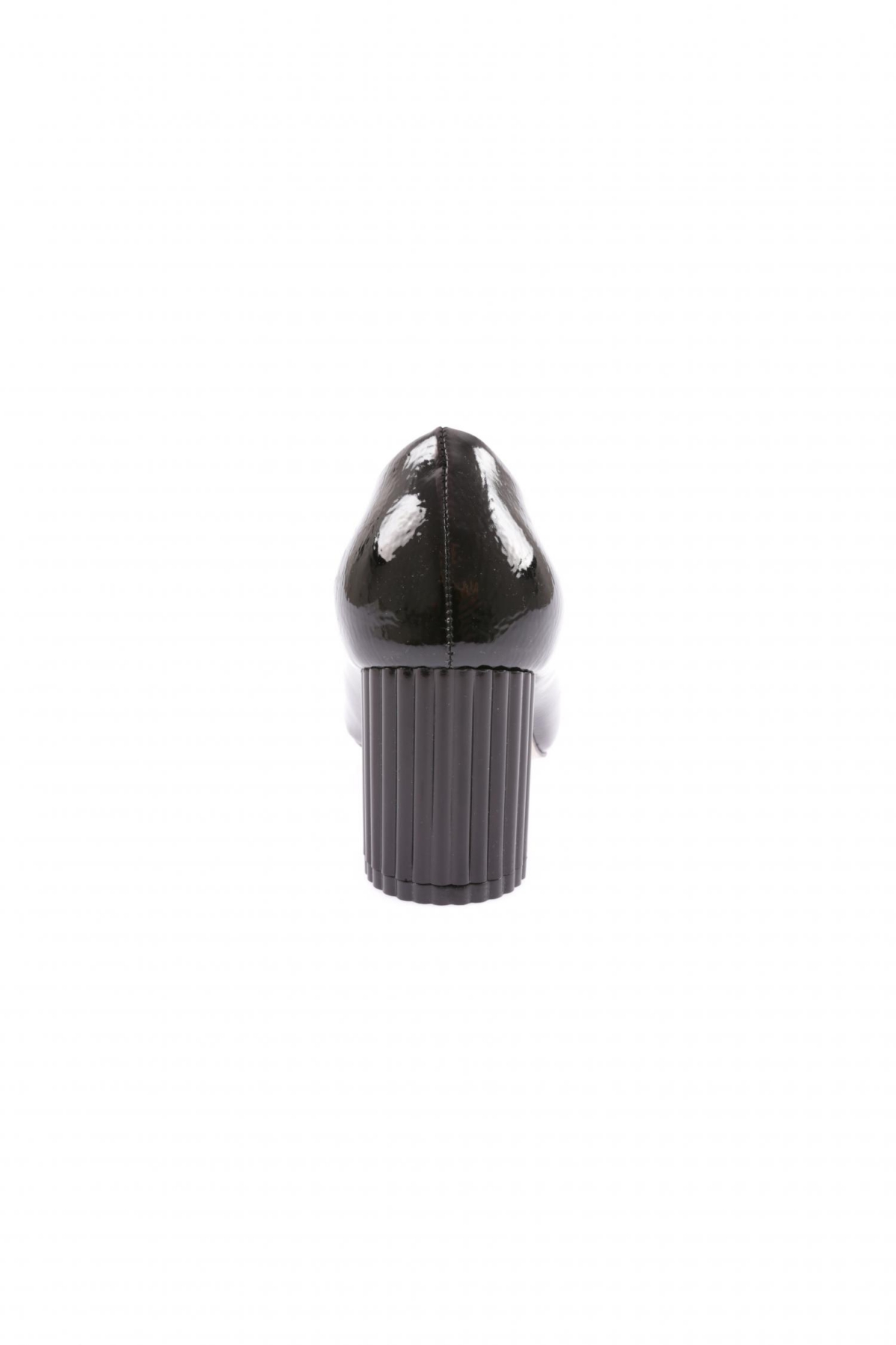 K111 Kadin Kare Tokali Simli İp Detayli Topuklu Ayakkabi - Görsel 5