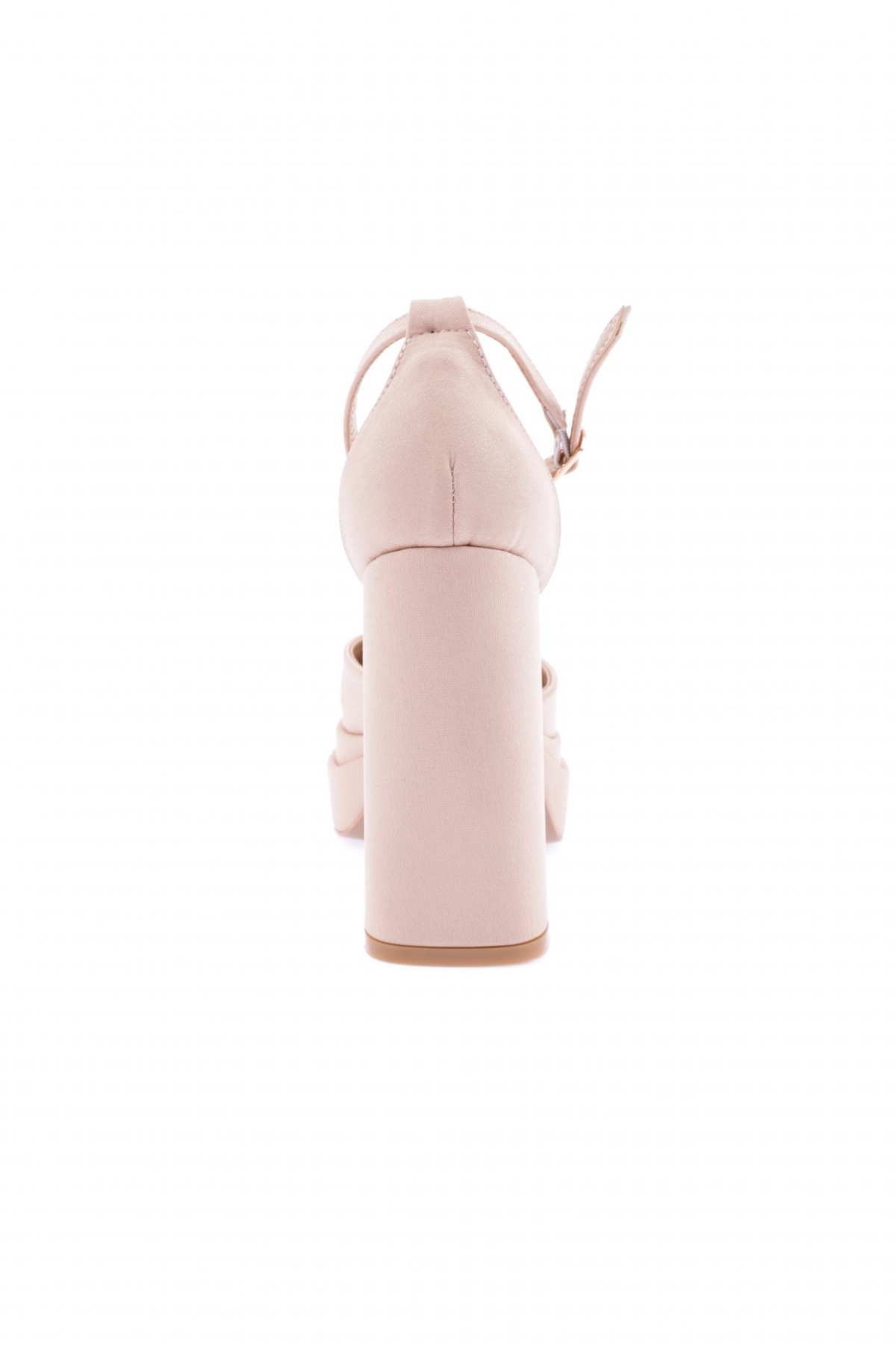 90-23Y Kadin Kalin Taban Topuklu Ayakkabi - Görsel 5