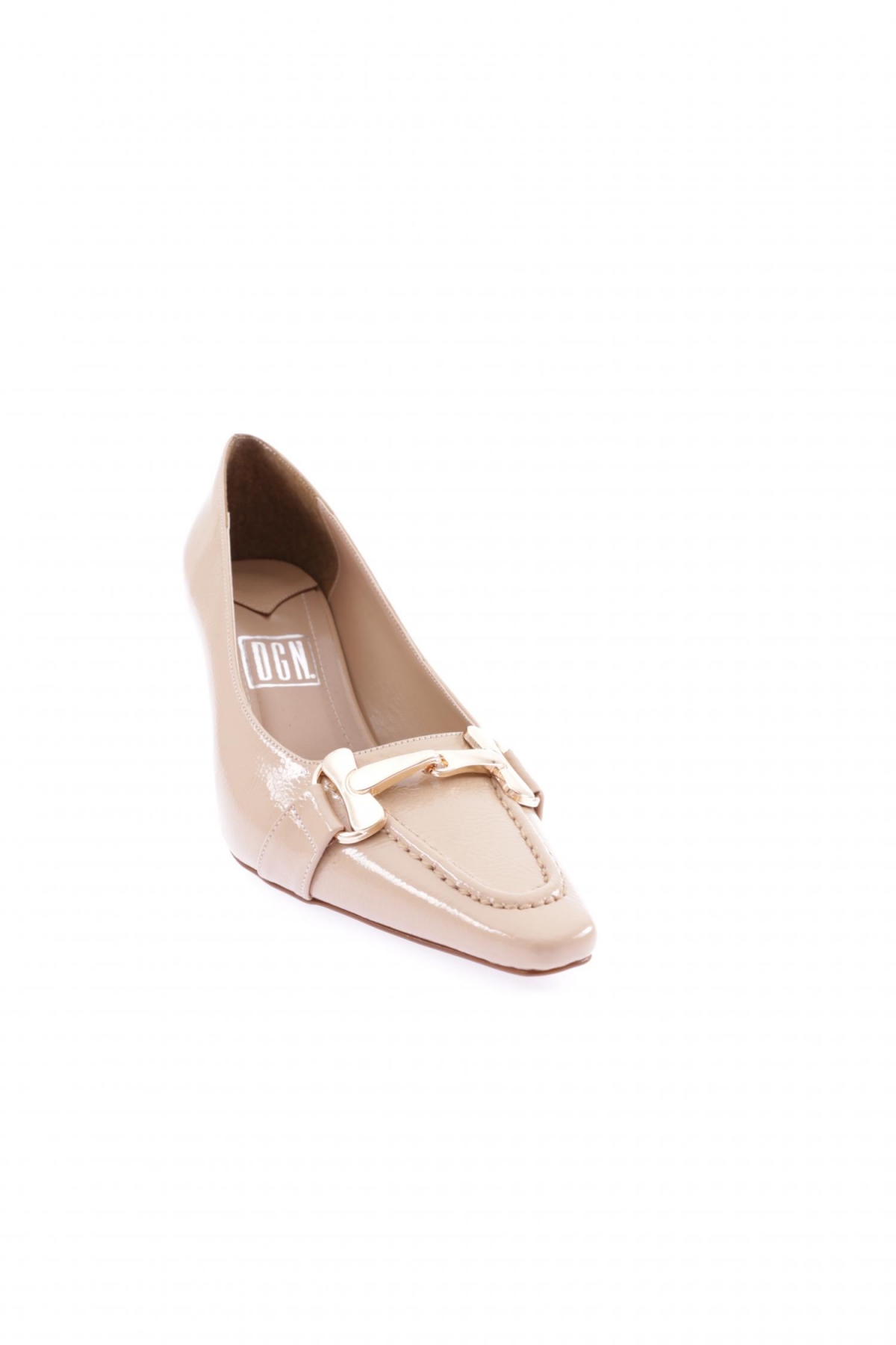 K300-22K Kadin Demir Aksesuarli Kadeh Topuklu Ayakkabi - Görsel 3