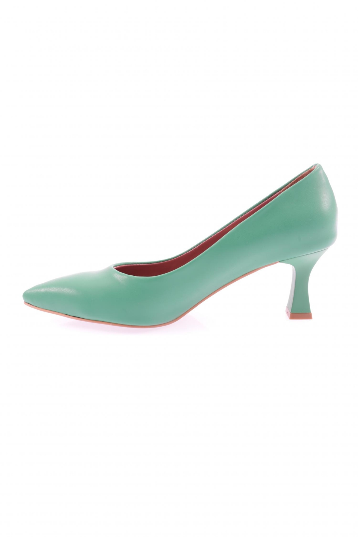 320 Sivri Burun Parmak Dekolteli Uzun Topuklu Ayakkabi - Görsel 4