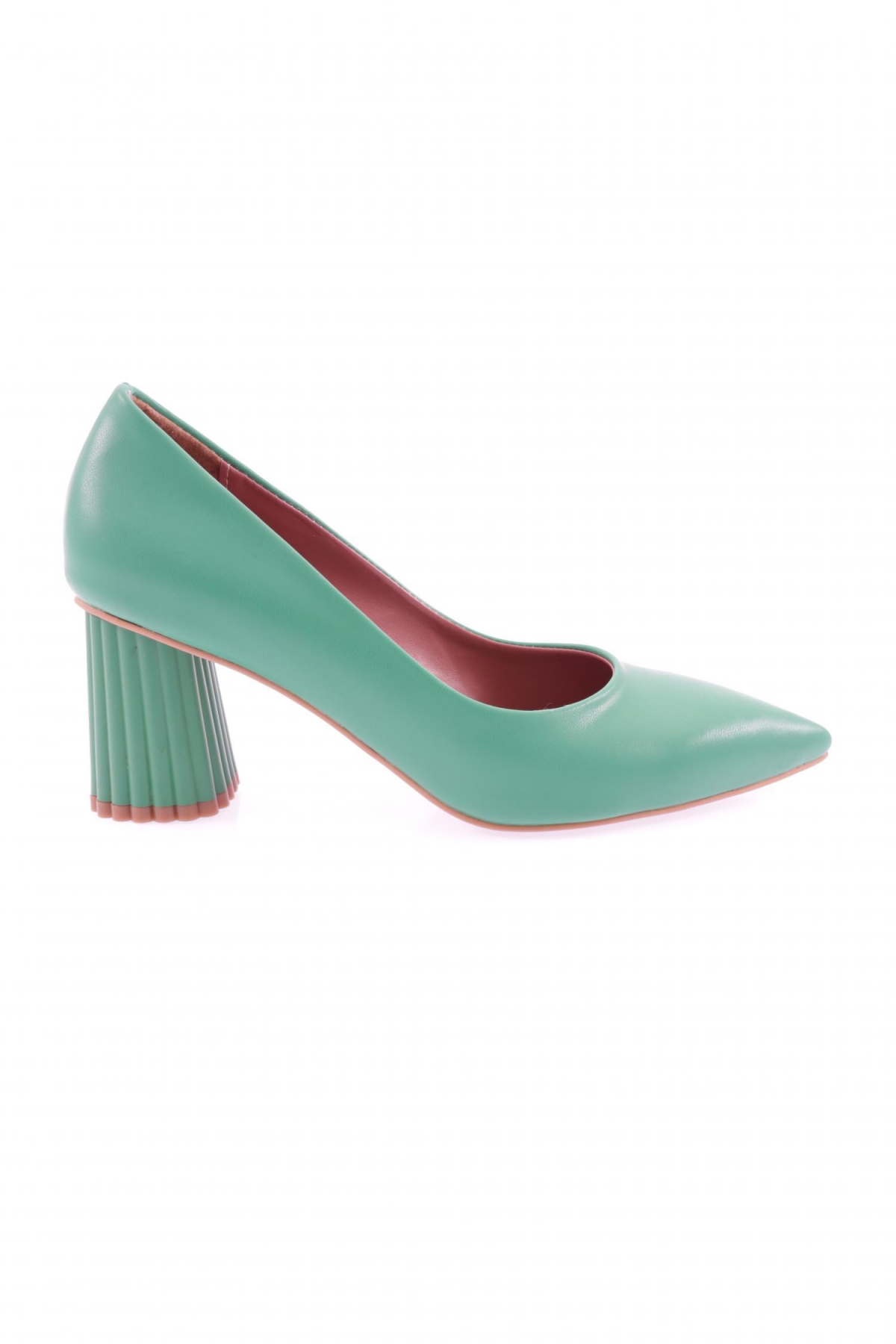 360 Sivri Burun Parmak Dekolteli Kisa Topuklu Ayakkabi - Görsel 2