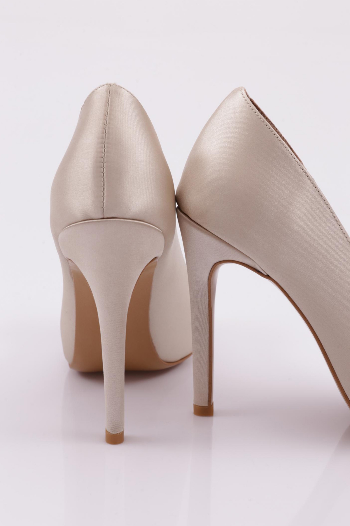 1006 Kadin Gül Detayli Topuklu Ayakkabi - Görsel 4