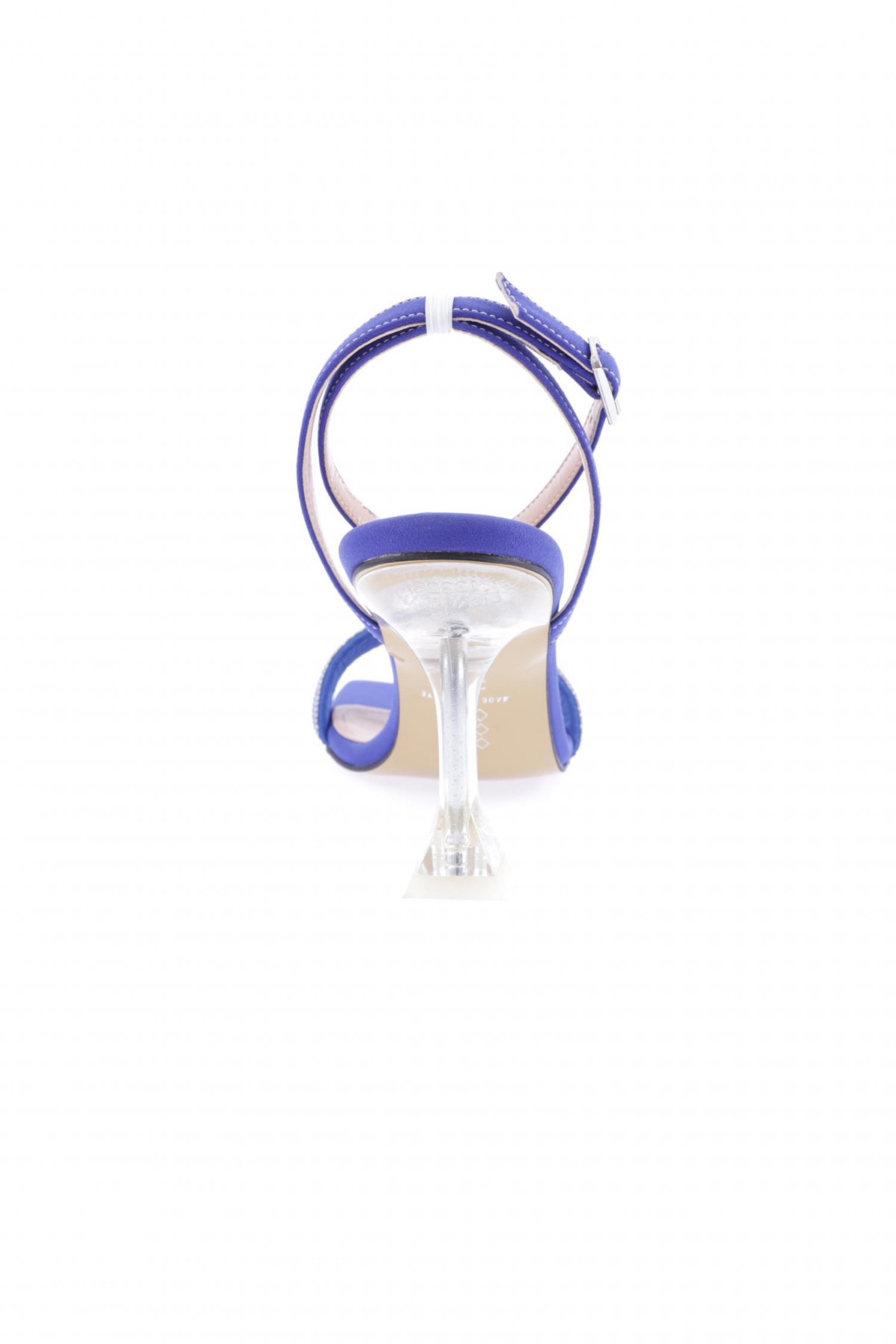 5161-1-23Y Kadin Silver Taşli Bilekten Bağli Topuklu Ayakkabi - Görsel 5