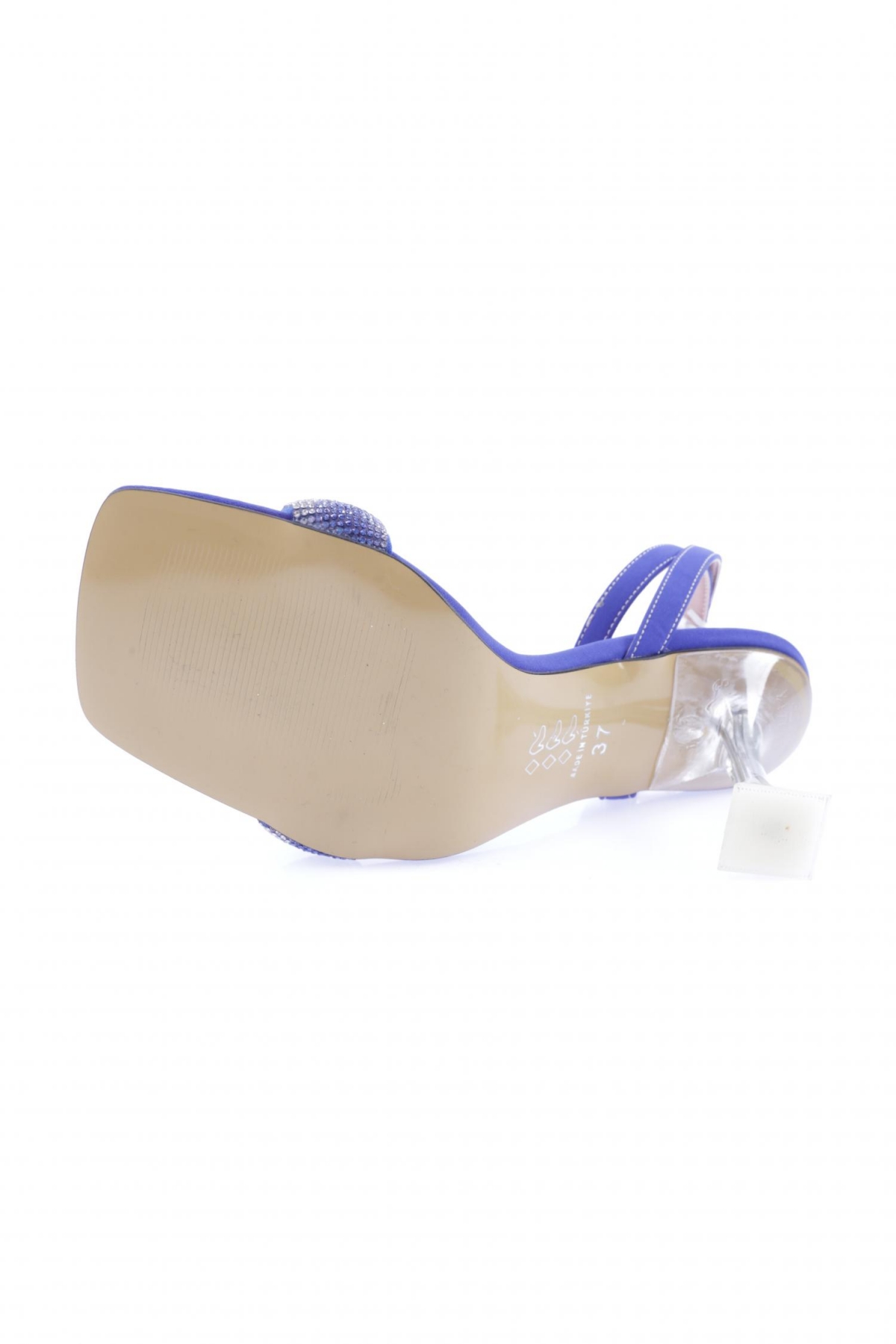 5161-1-23Y Kadin Silver Taşli Bilekten Bağli Topuklu Ayakkabi - Görsel 6