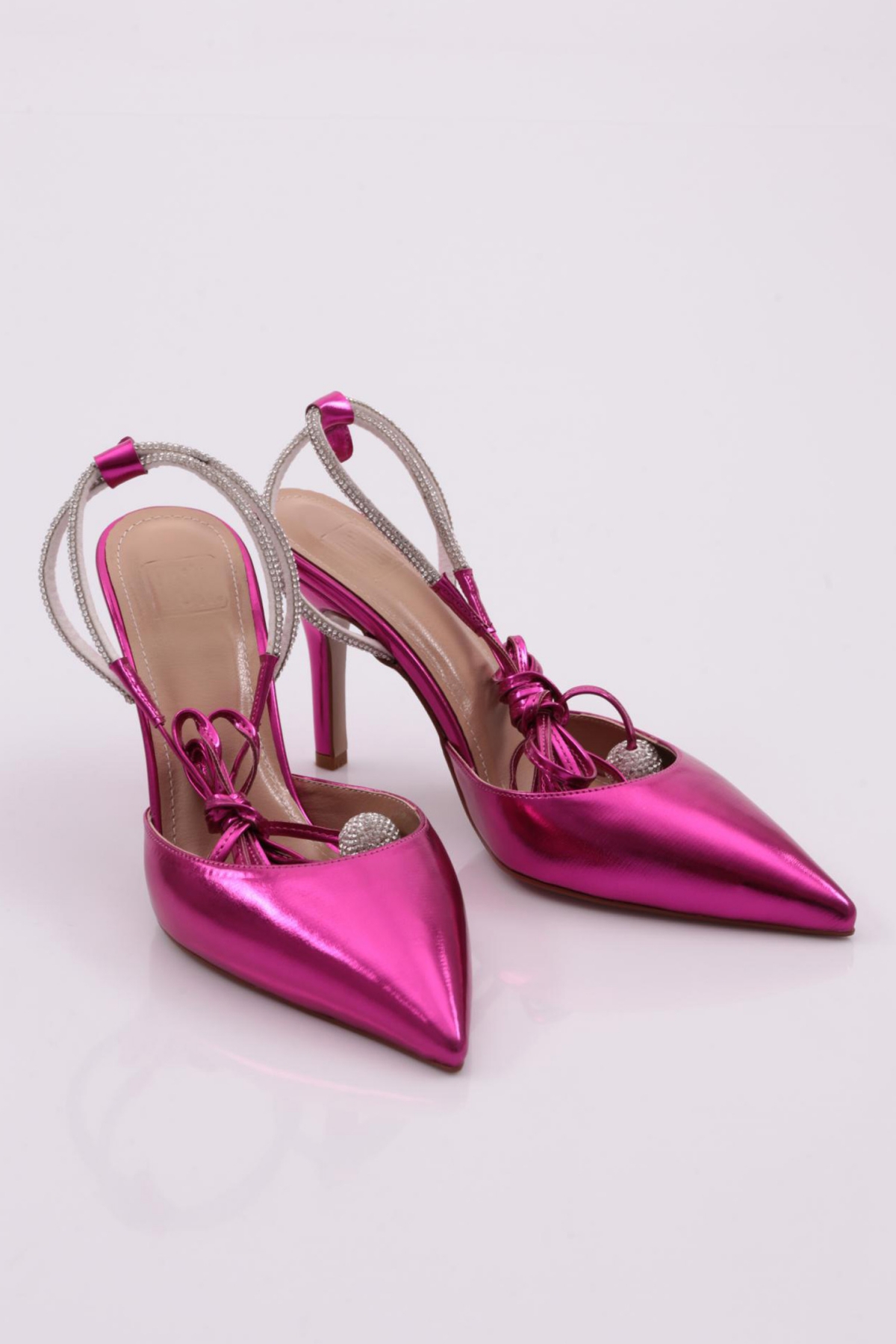 6000 Kadin Arkasi Açik Topuklu Ayakkabi - Görsel 3