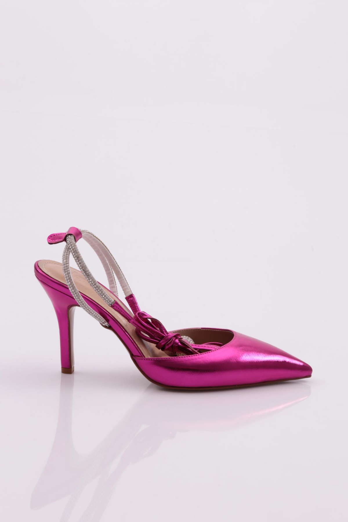 6000 Kadin Arkasi Açik Topuklu Ayakkabi - Görsel 6