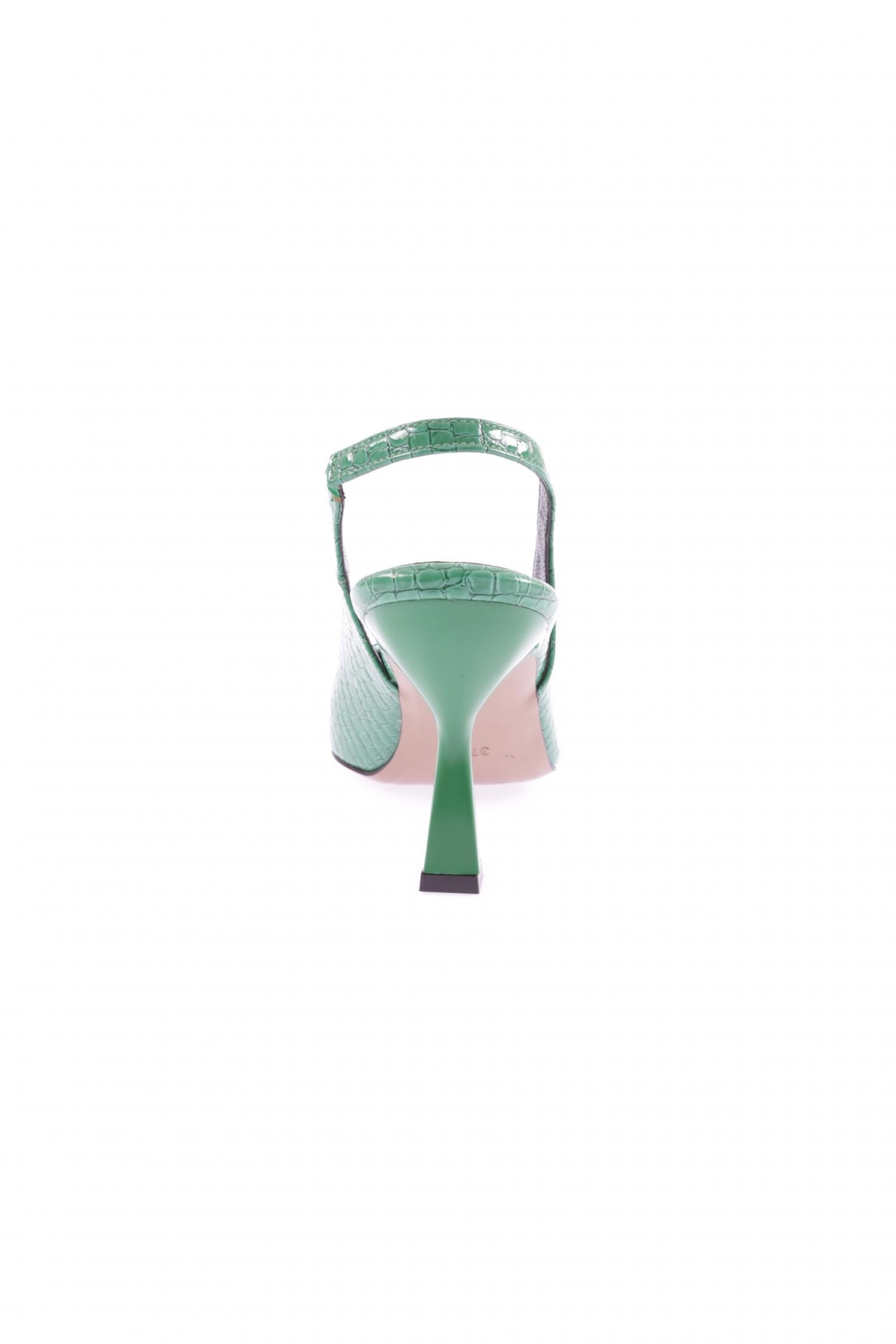 03-23Y Kadin Sivri Burun Şeffaf Detayli Aksesuarli Topuklu Ayakkabi - Görsel 5