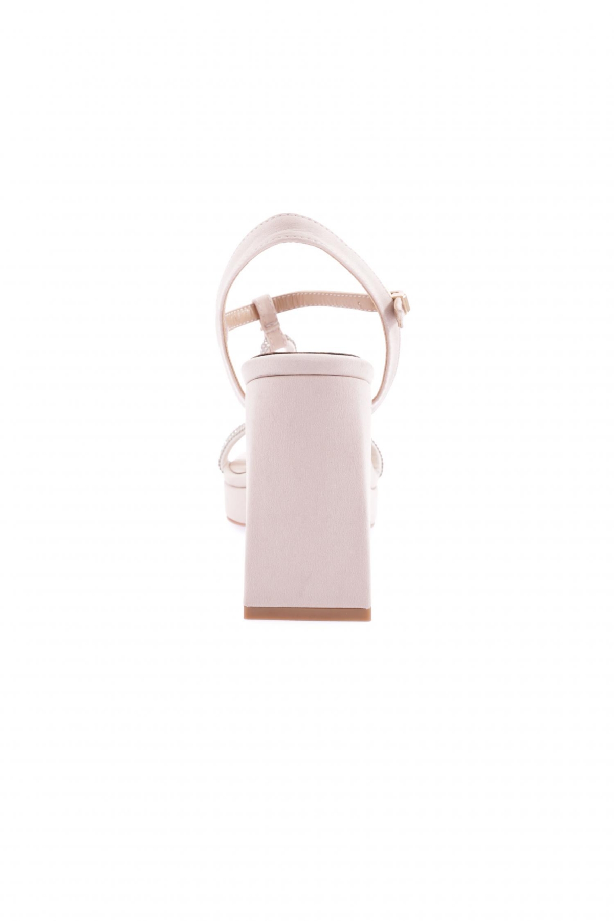 73 Kadin Silver Taş Bantli Topuklu Ayakkabi - Görsel 5