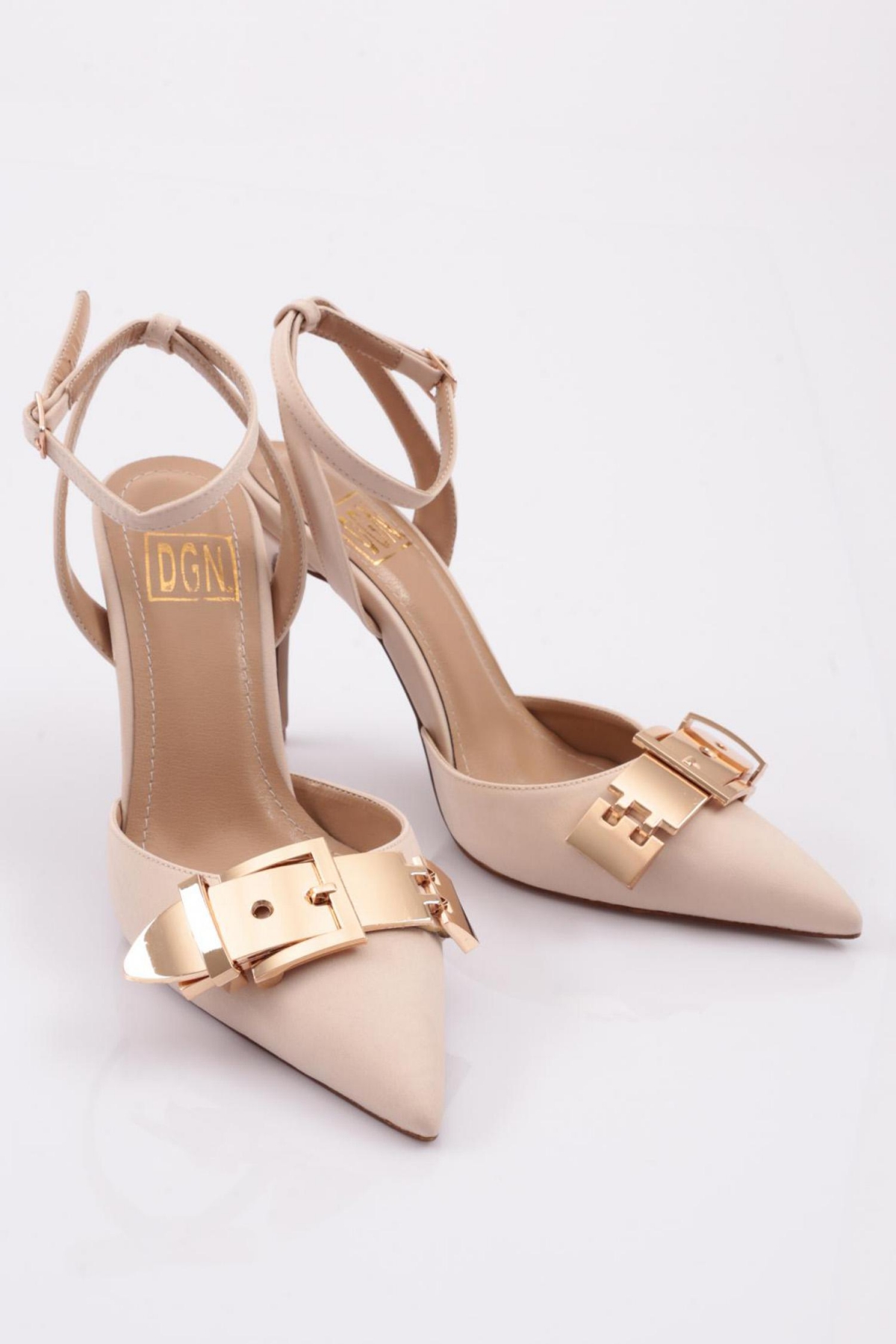 5163 Kadin Tokali Bilekten Bağlama Tpuklu Ayakkabi - Görsel 3