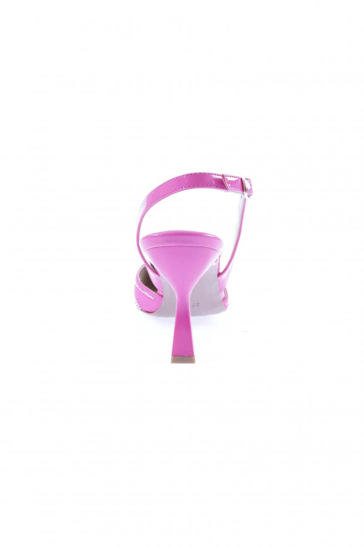 01-23Y Kadin Silver Taşli Sivri Burun Topuklu Ayakkabi - Görsel 5