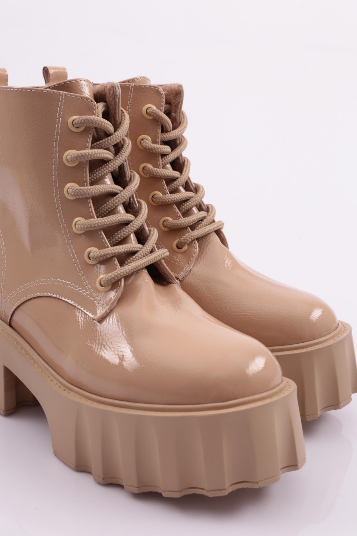 Es801 Kadin Kalin Taban Bağcikli Bot - Görsel 5