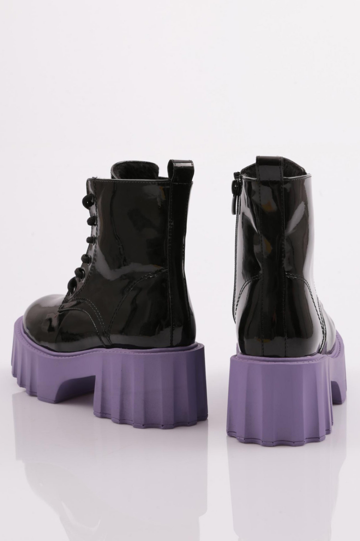 Es801 Kadin Kalin Taban Bağcikli Bot - Görsel 4